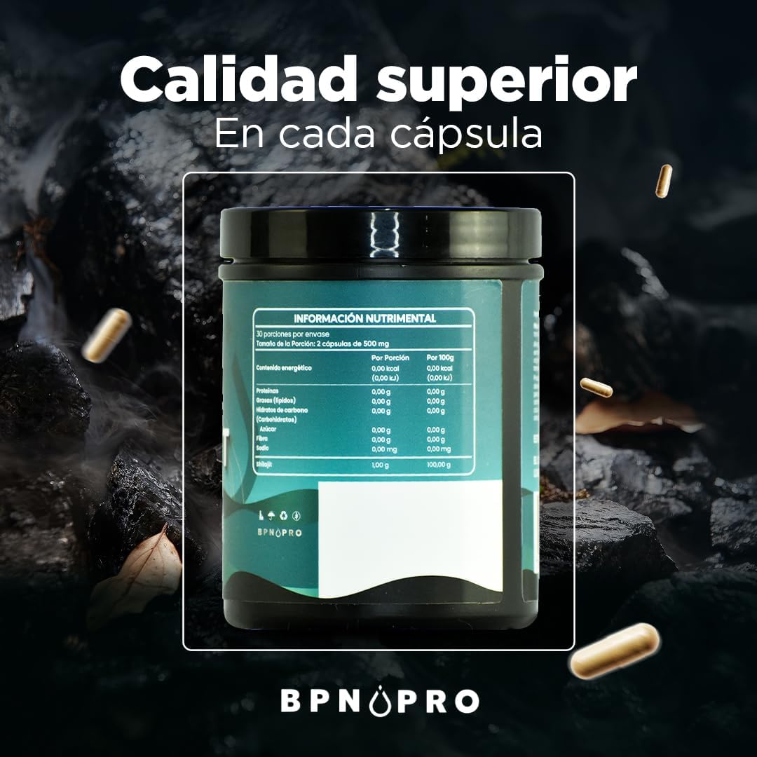 Shilajit Puro Himalaya Mineral Ácido Fúlvico Antioxidante.