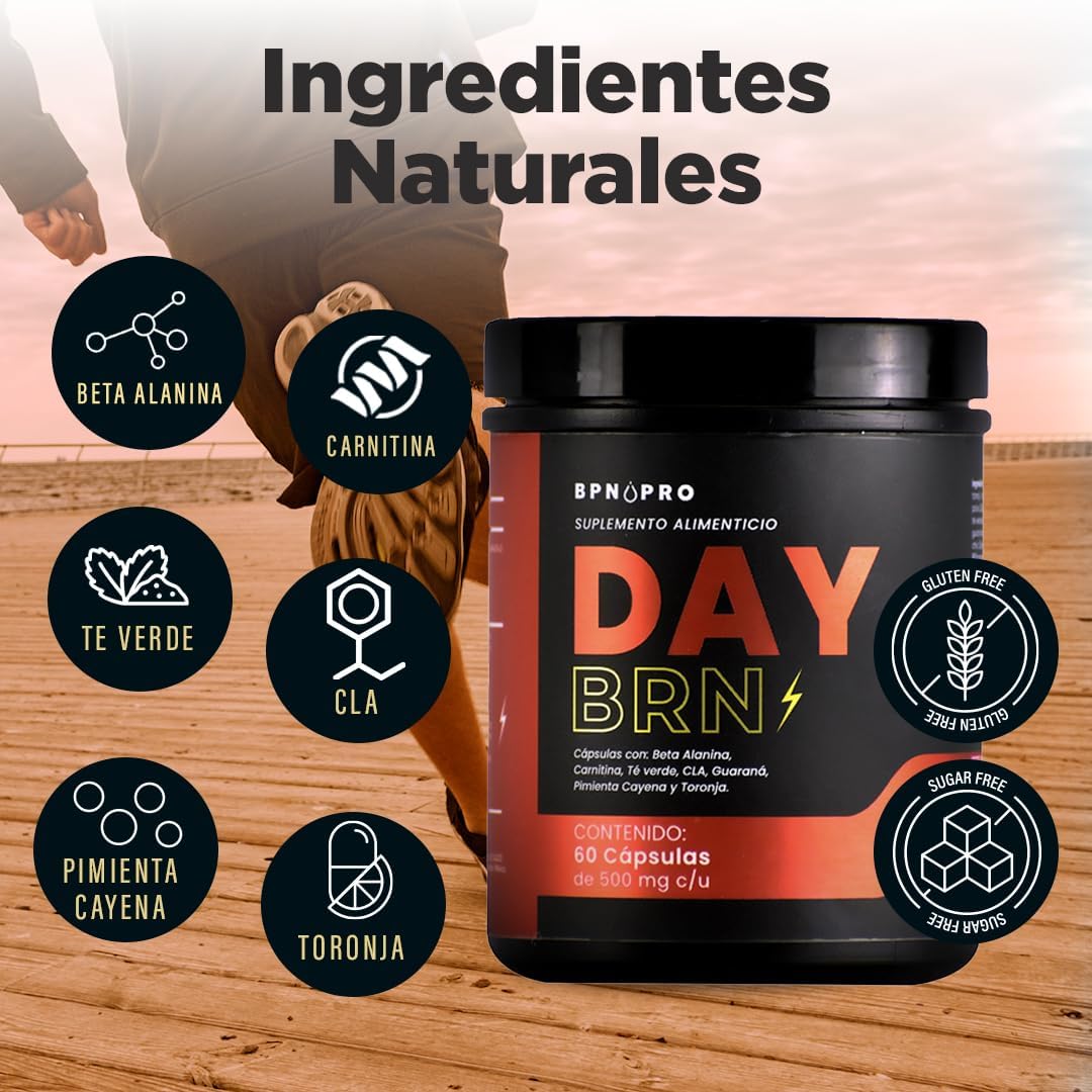 Termogénico Natural Carnitina Cafeina Cla Guarana Impulso de Energía y Soporte de Objetivos.