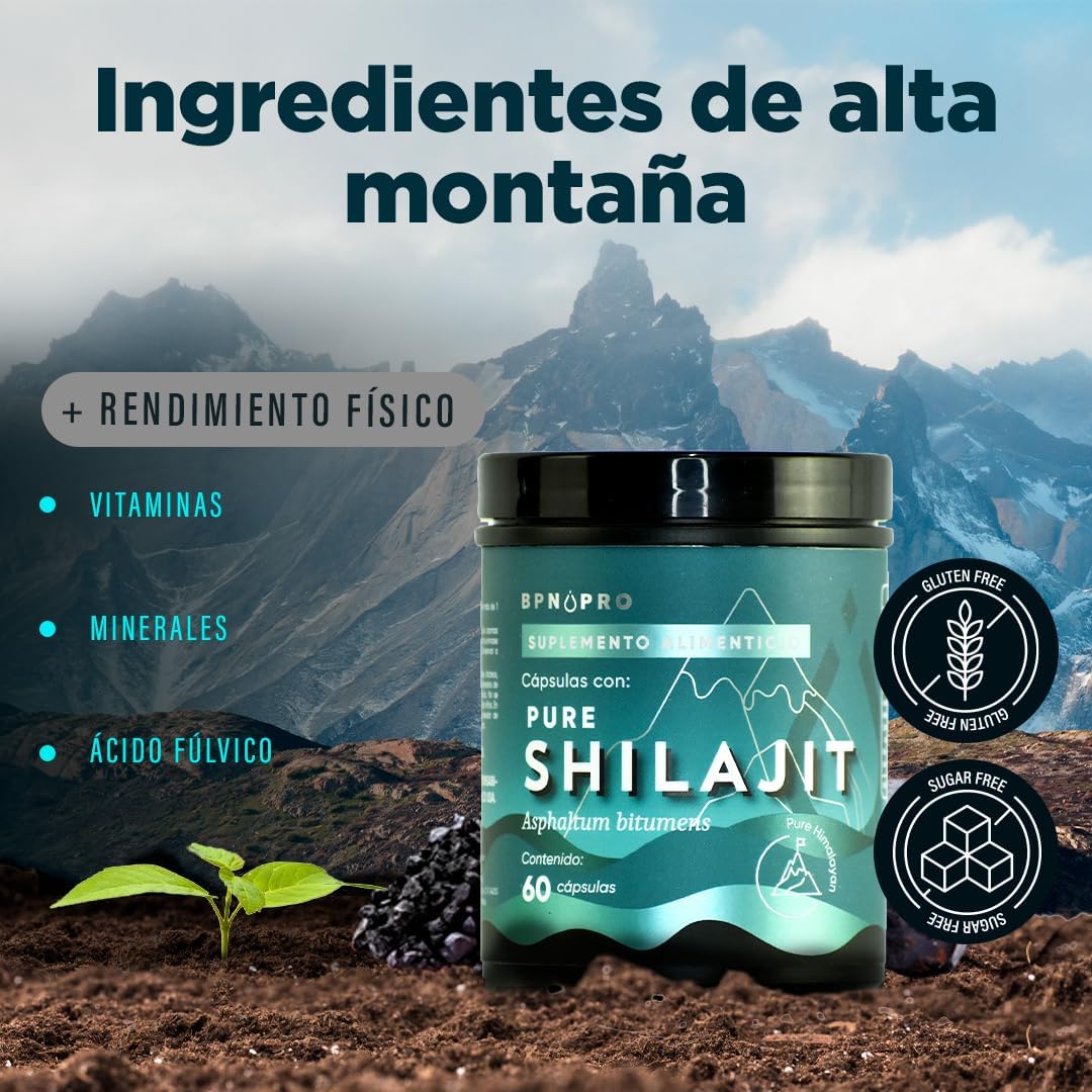 Shilajit Puro Himalaya Mineral Ácido Fúlvico Antioxidante.