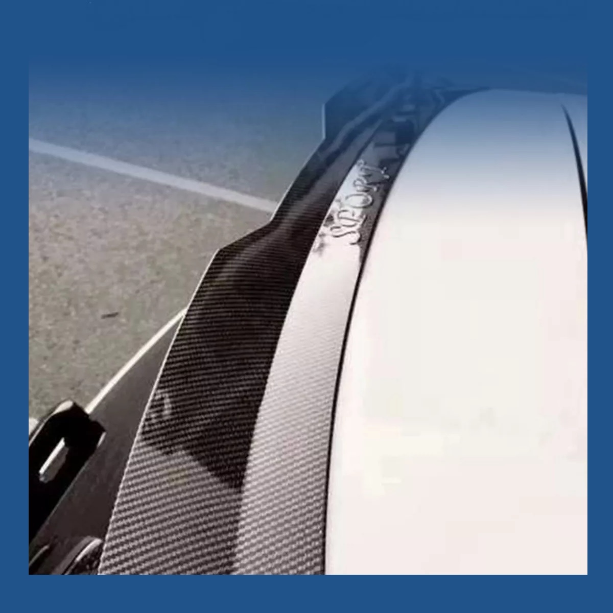 Cola De Pato Negro Brilloso Aleron Hatchback Deportivo Abs.