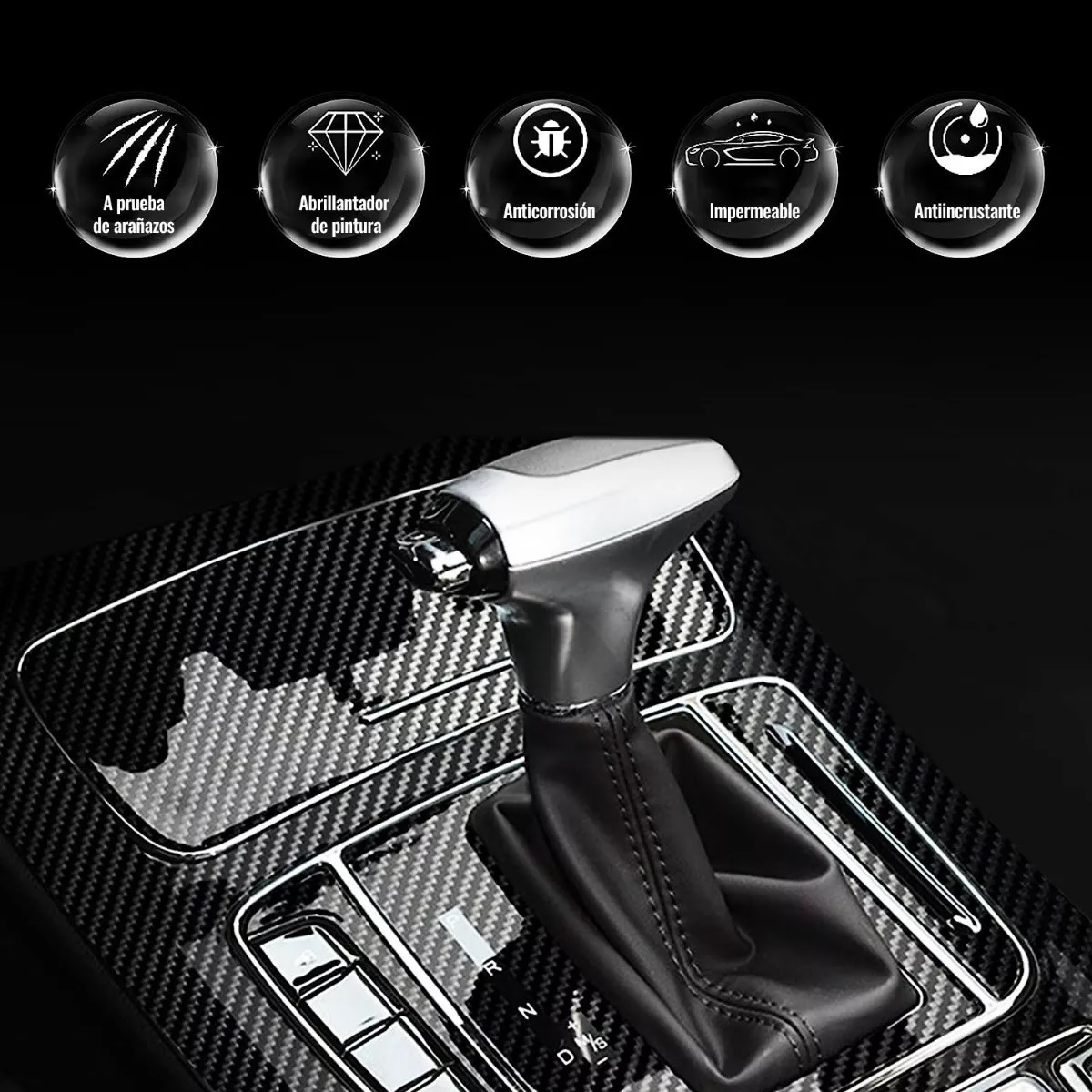 Vinil Automotriz Fibra De Carbono Impermeable 30cmx300cm 7d.