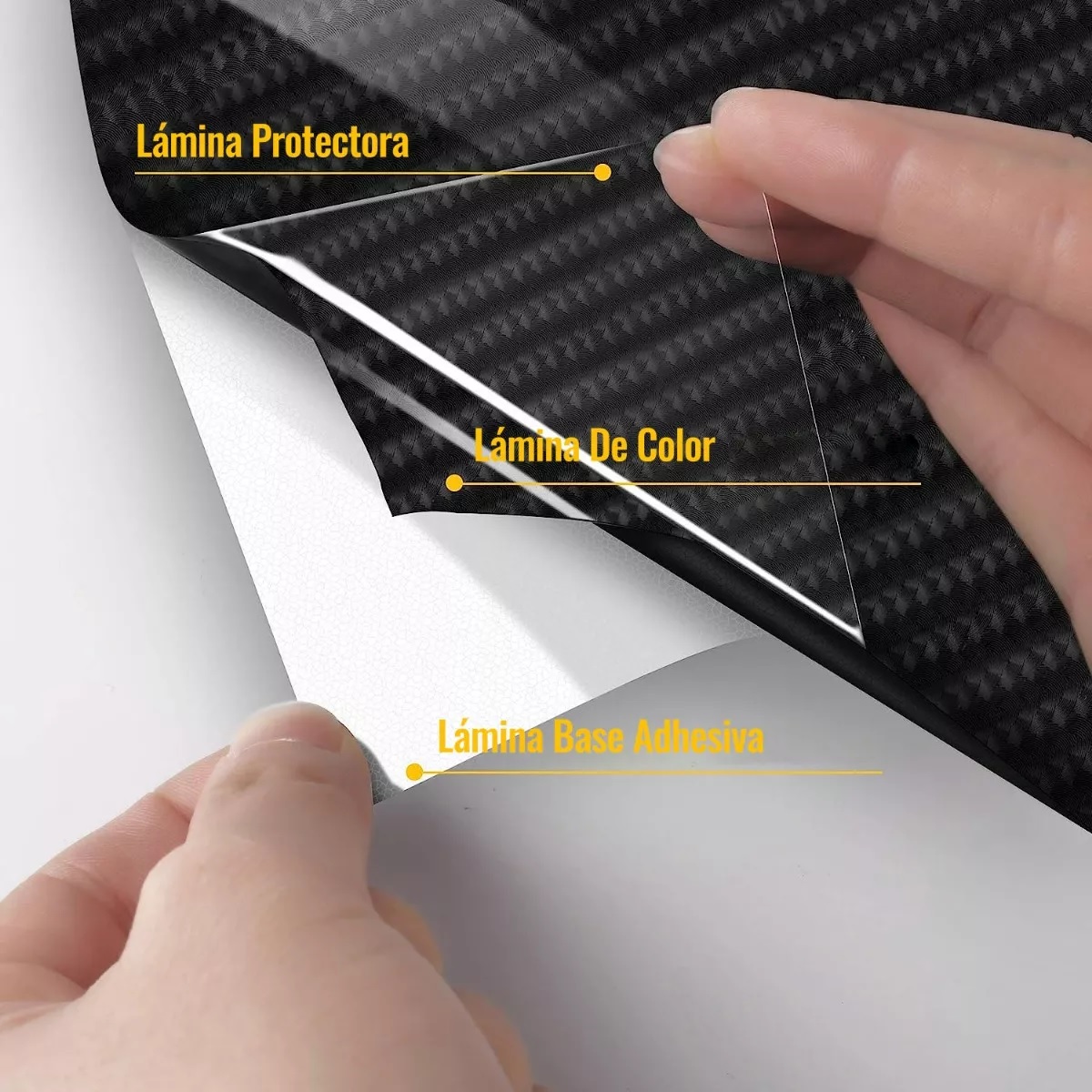 Vinil Automotriz Fibra De Carbono Impermeable 30cmx300cm 7d.