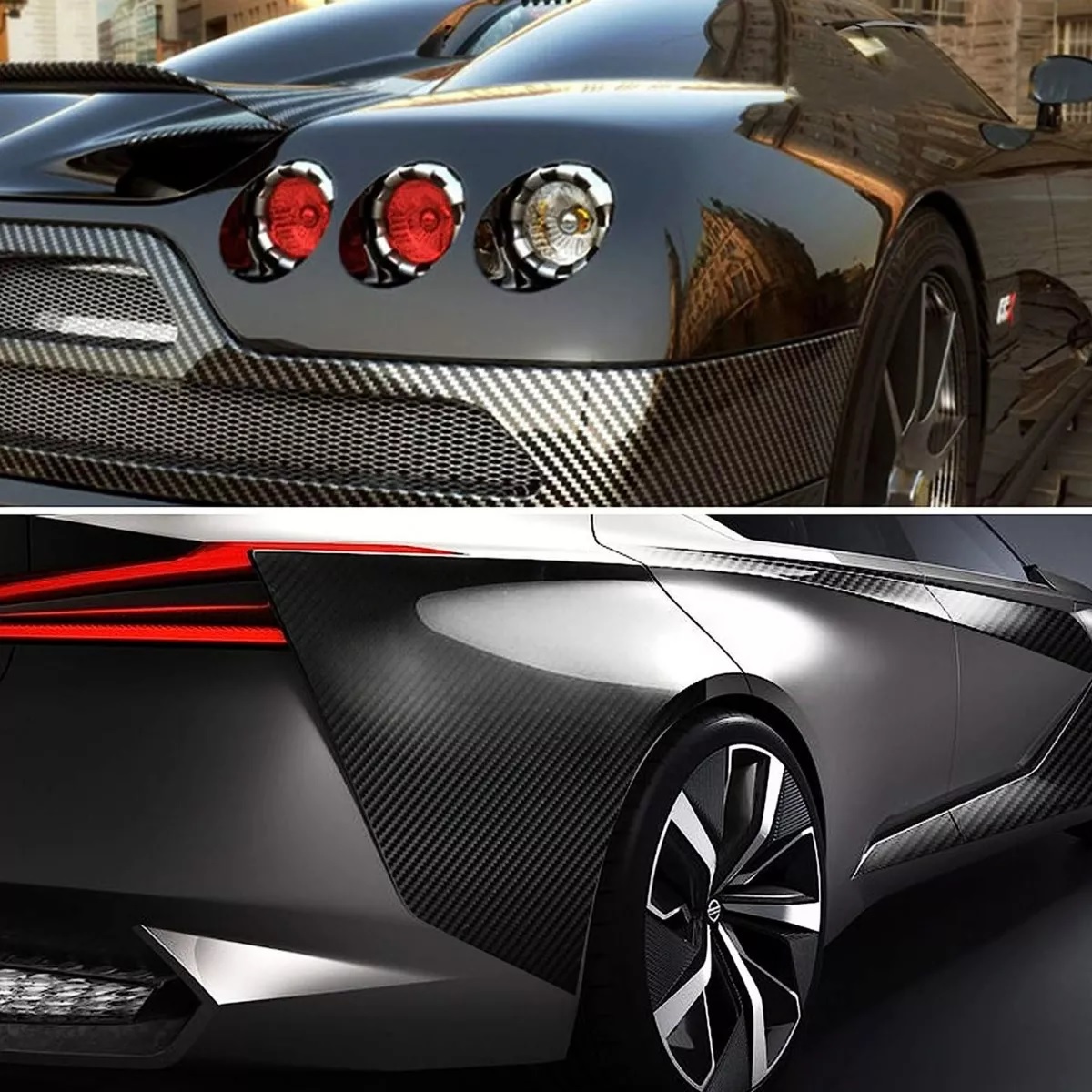 Vinil Automotriz Fibra De Carbono Impermeable 30cmx300cm 7d.