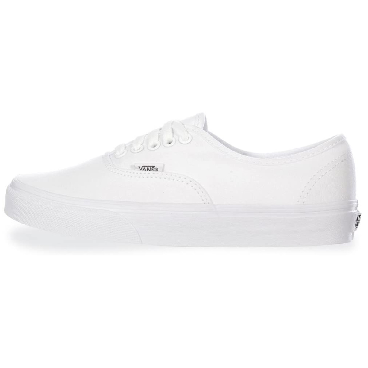 Tenis Vans Modelo Authentic Color Blanco/Blanco Unisex.
