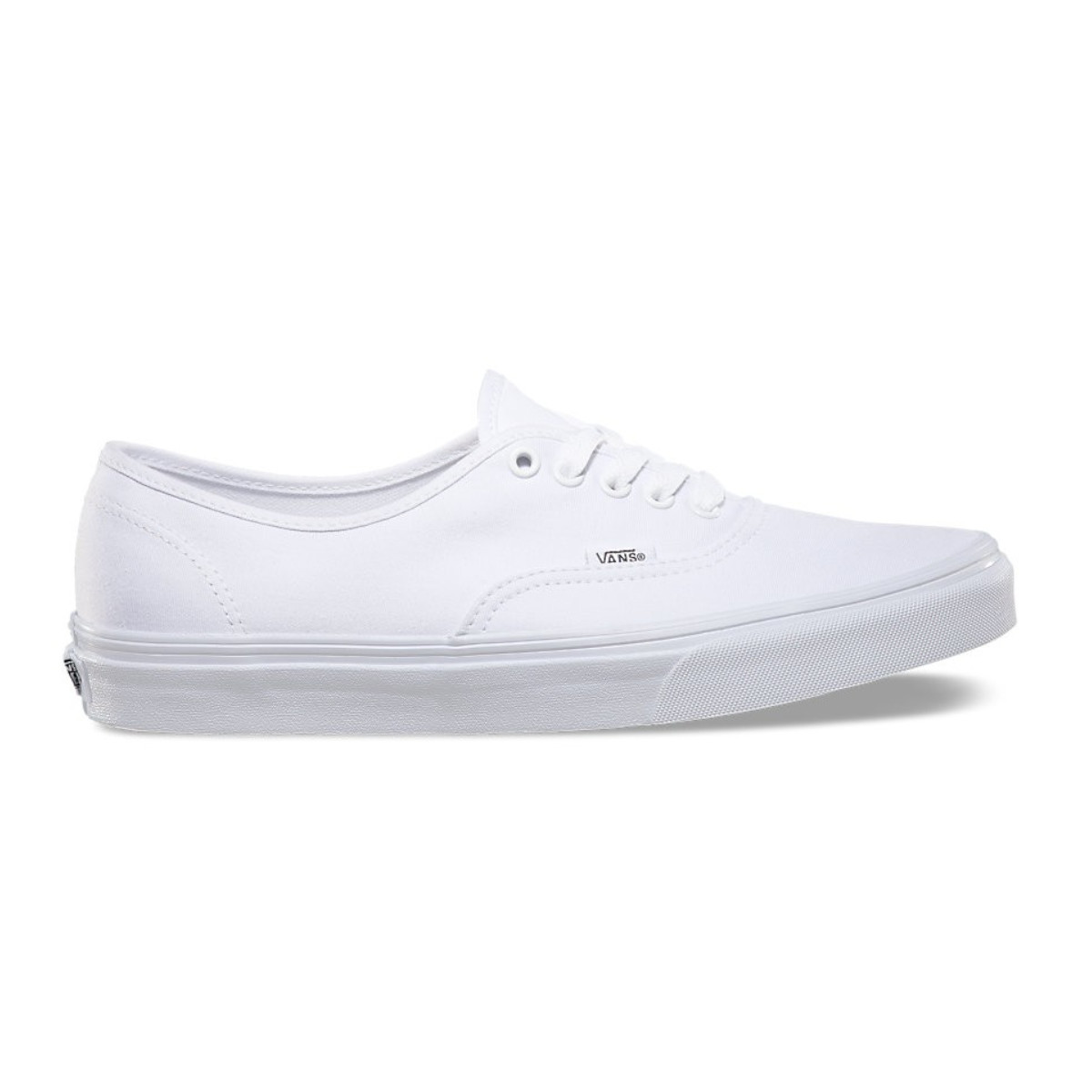 Tenis Vans Modelo Authentic Color Blanco/Blanco Unisex.