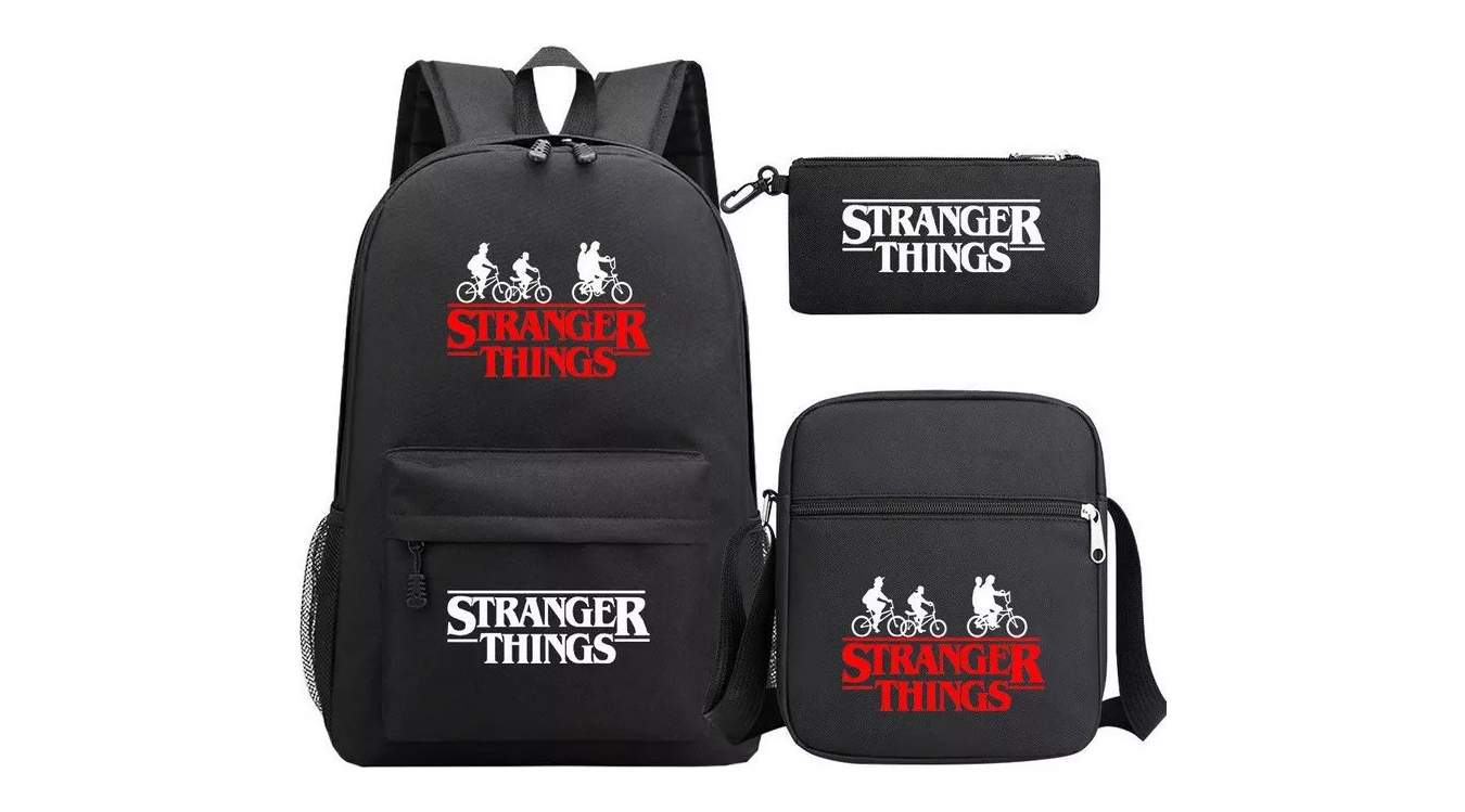 M El Paquete Mochila De 3 Piezas Stranger Things Estudiantes