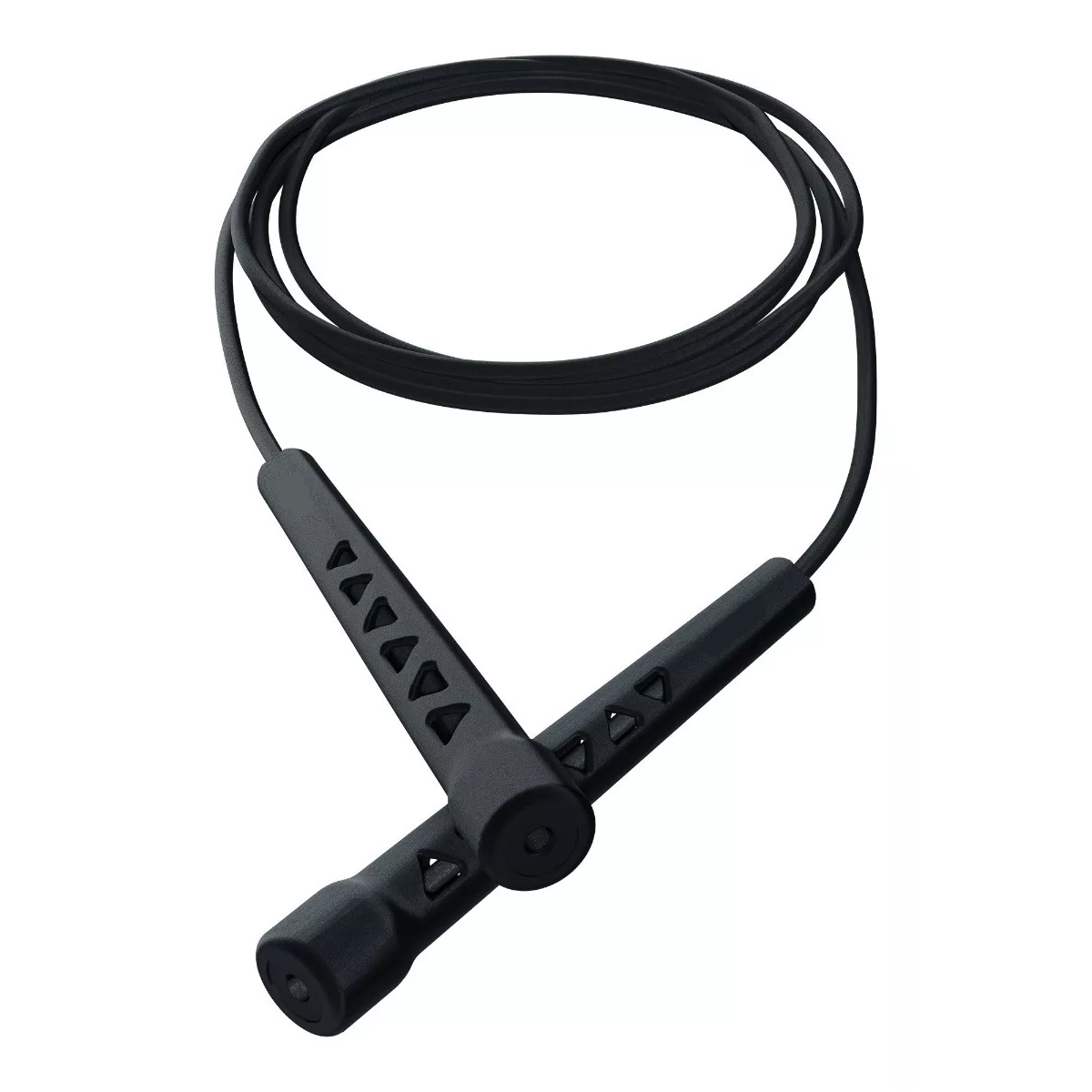 Cuerda Pvc Para Saltar Estilo Libre Sin Enredamiento Color Negro Matte.