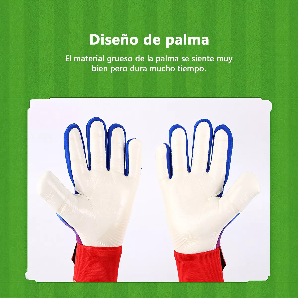 Guantes De Portero Fútbol Soccer Antidesliz Espesamiento Talla 7.