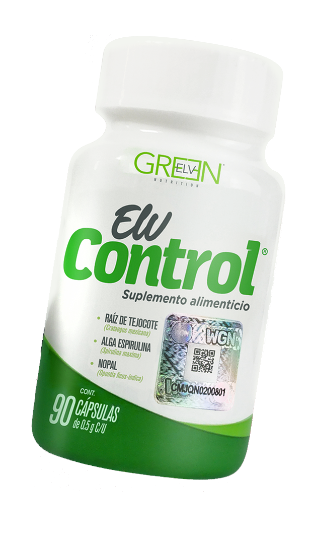 Elv Alipotec Control Green Raíz de tejocote original para 90 días de uso