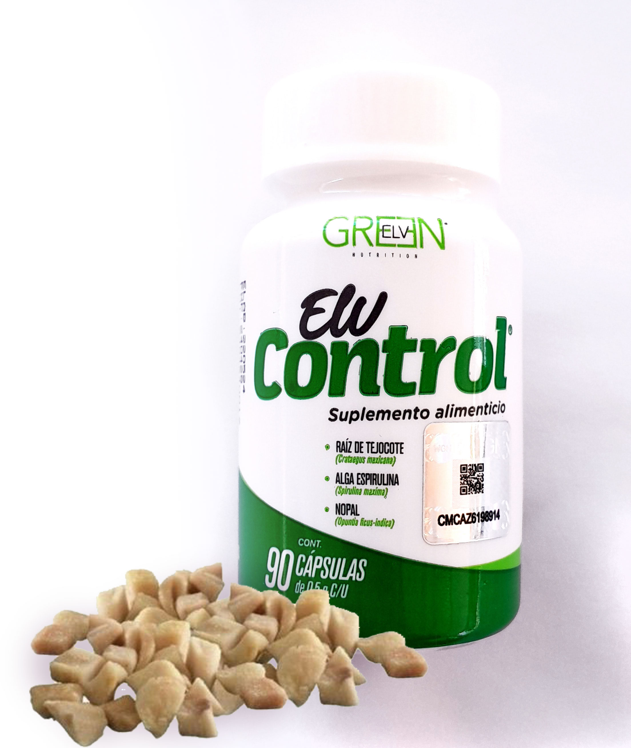 Elv Alipotec Control Green Raíz de tejocote original para 90 días de uso