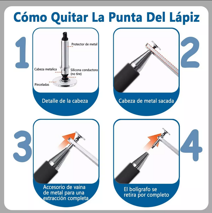 Pluma Lapiz Stylus Universal Para iPad Tablet Android iPhone.