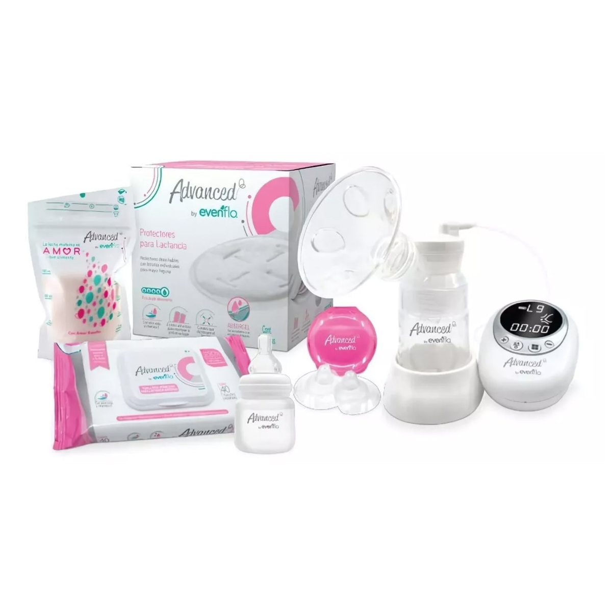 Set De Lactancia Con Extractor Eléctrico Advanced Evenflo.