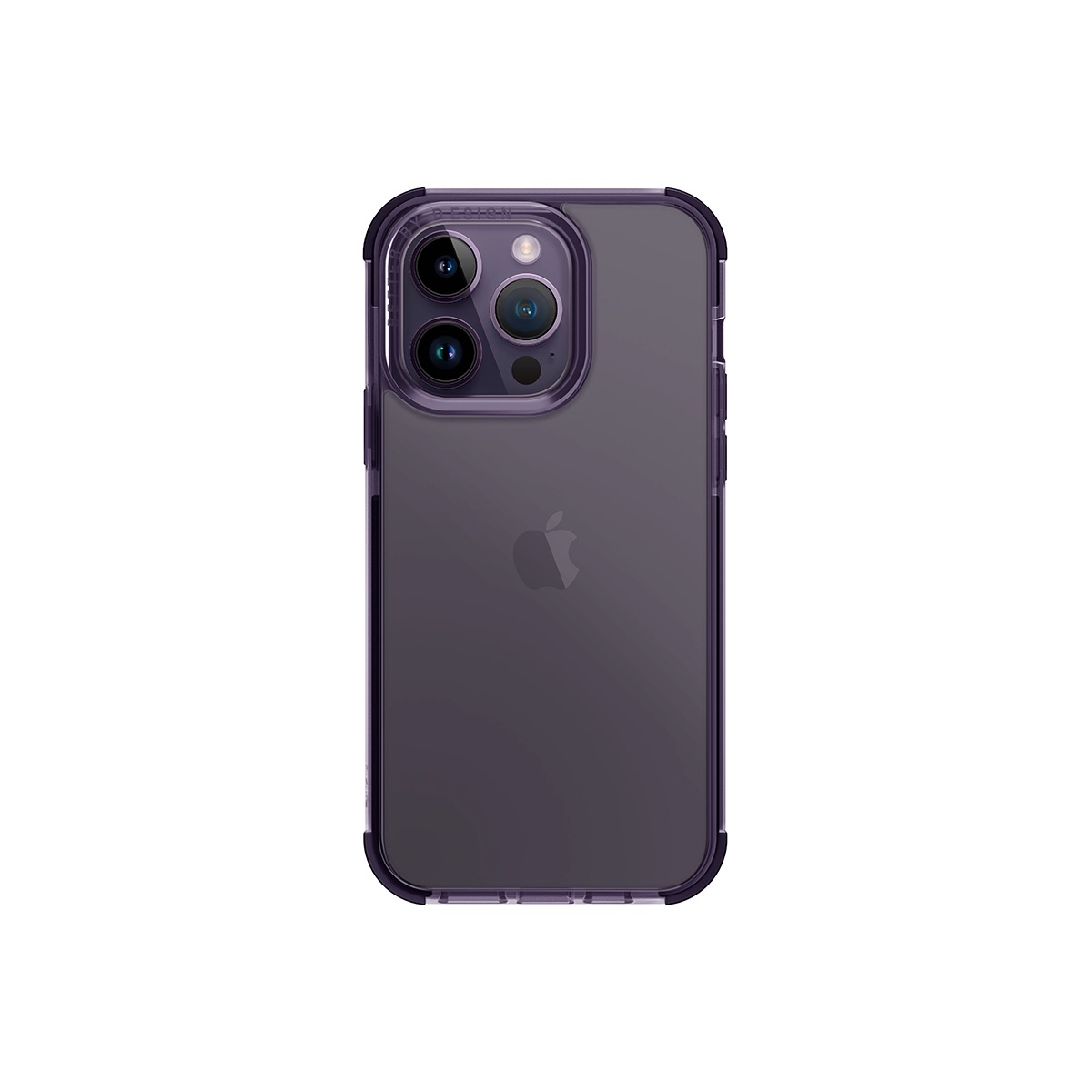 Funda Híbrida iPhone 14 Pro Combat Transparente/Morado Uniq.