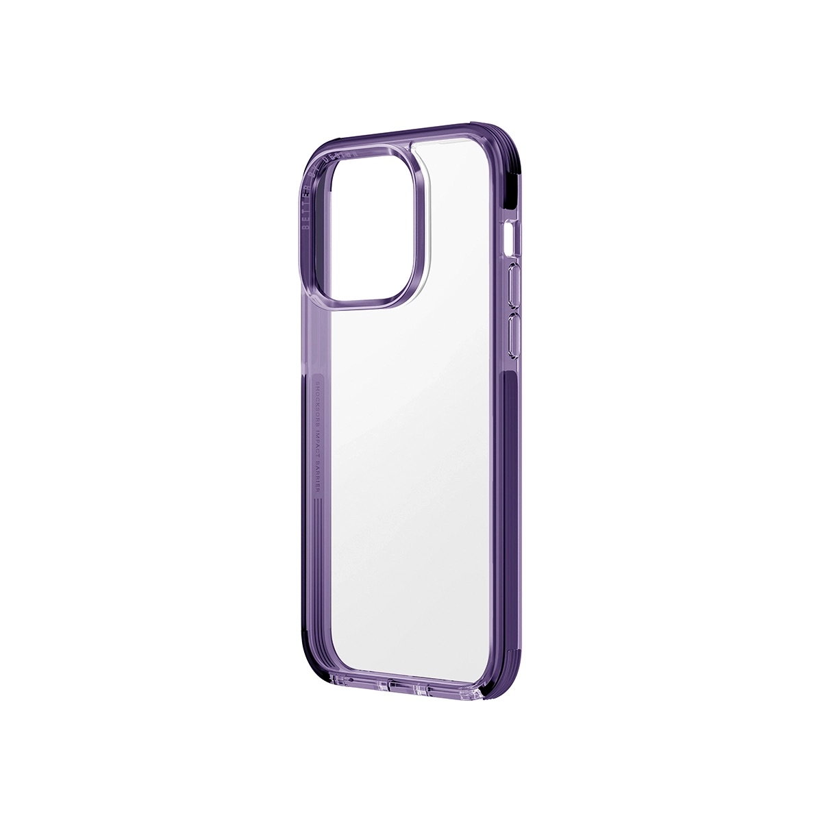 Funda Híbrida iPhone 14 Pro Combat Transparente/Morado Uniq.
