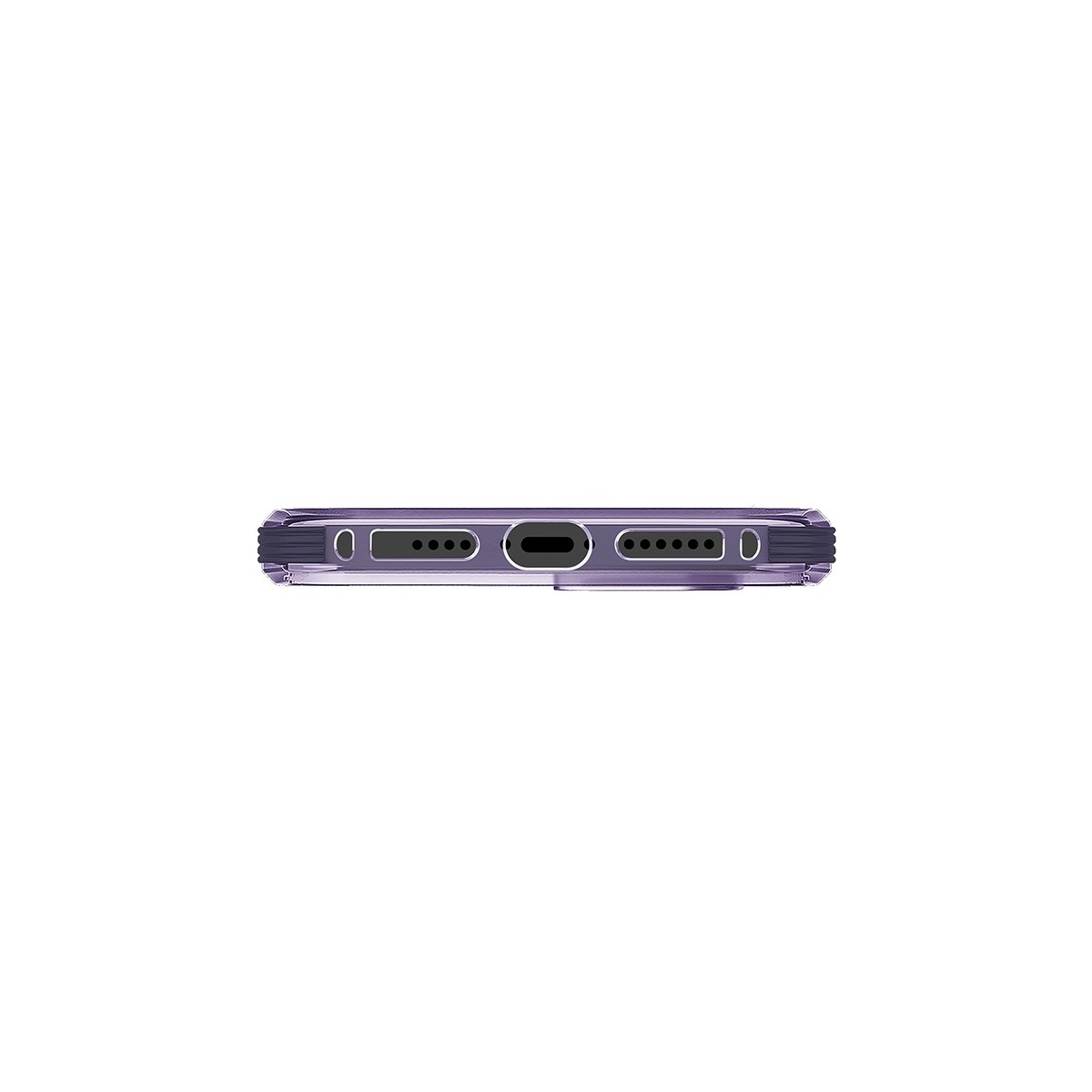 Funda Híbrida iPhone 14 Pro Combat Transparente/Morado Uniq.