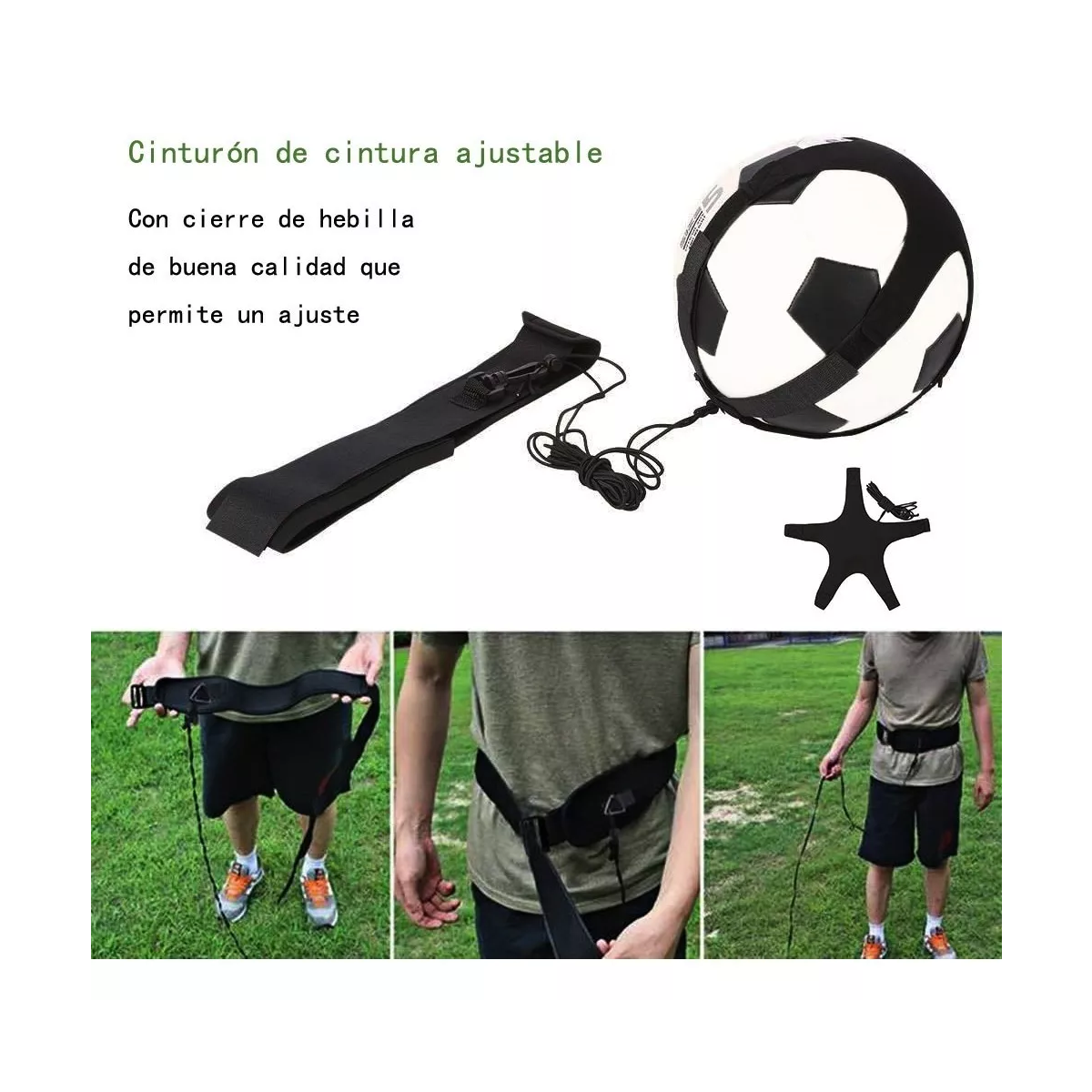 Cinturón De Entrenamiento Con Balón De Fútbol Vóleibol.