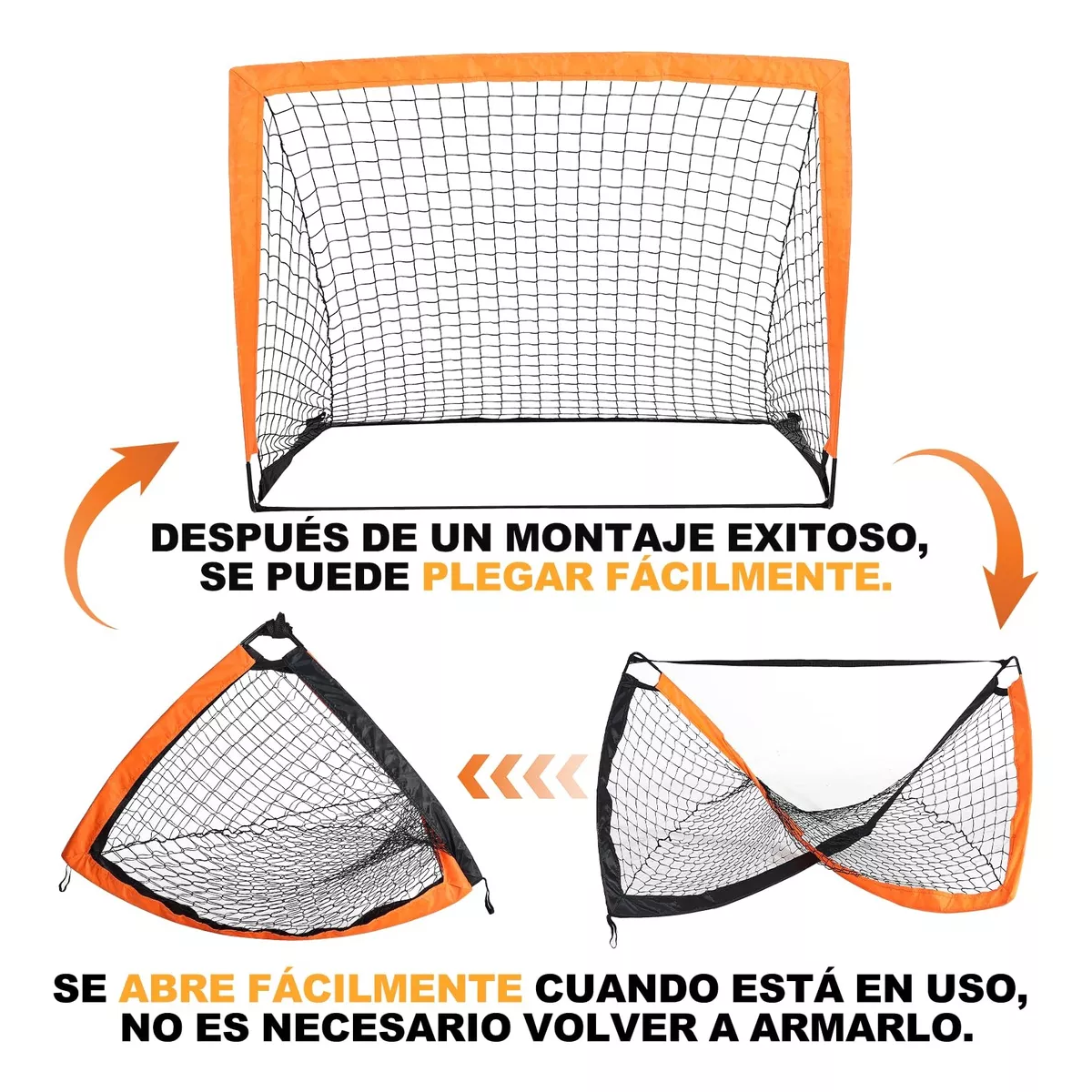 2 Porterías De Fútbol Para Niños 120*90cm Plegable Portátil.