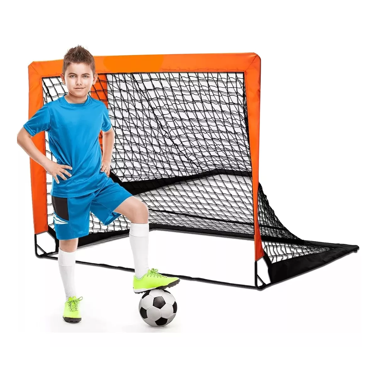 2 Porterías De Fútbol Para Niños 120*90cm Plegable Portátil.