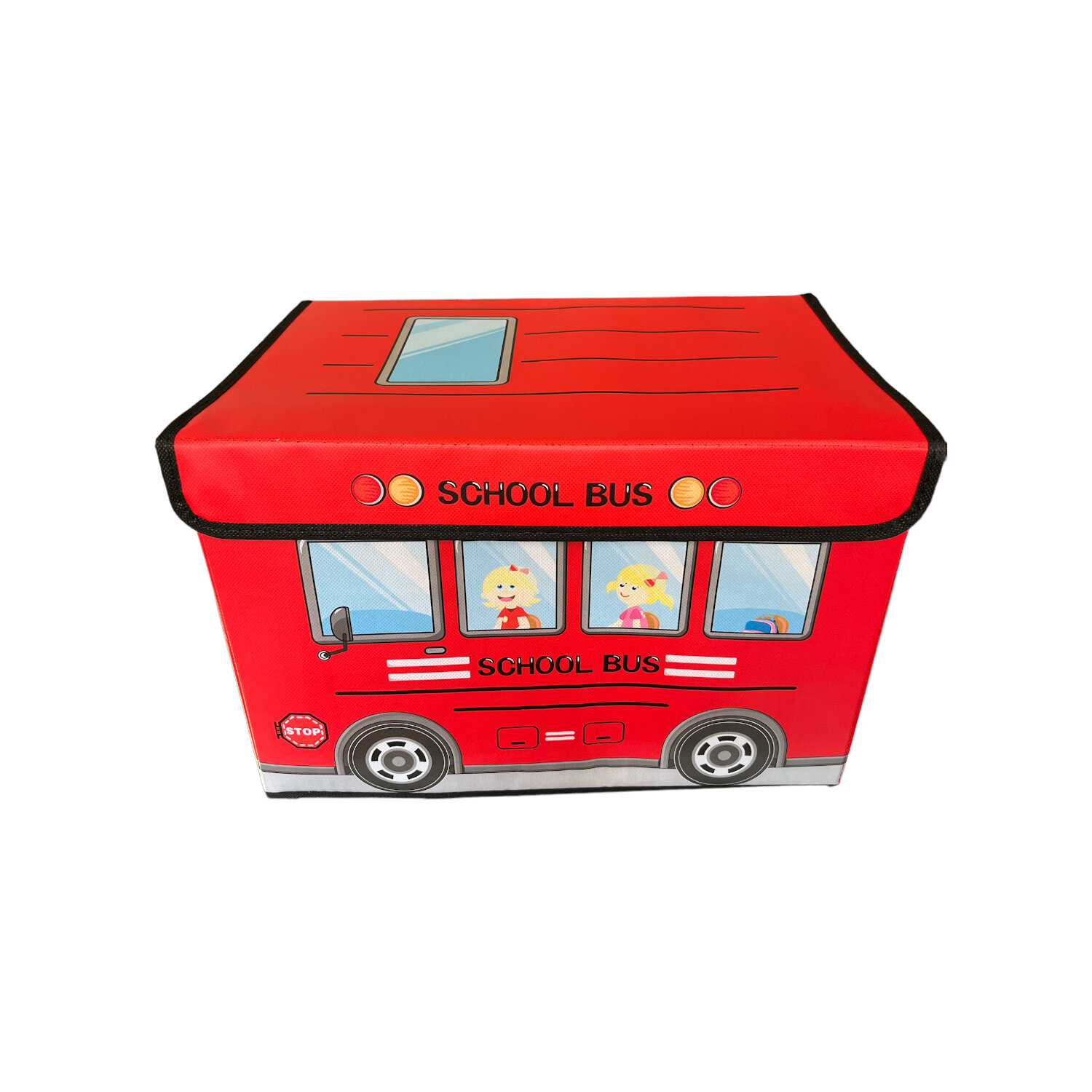 2 Cajas Juguetero Organizador Contenedor Plegable Infantil Para Niños - Rojo.