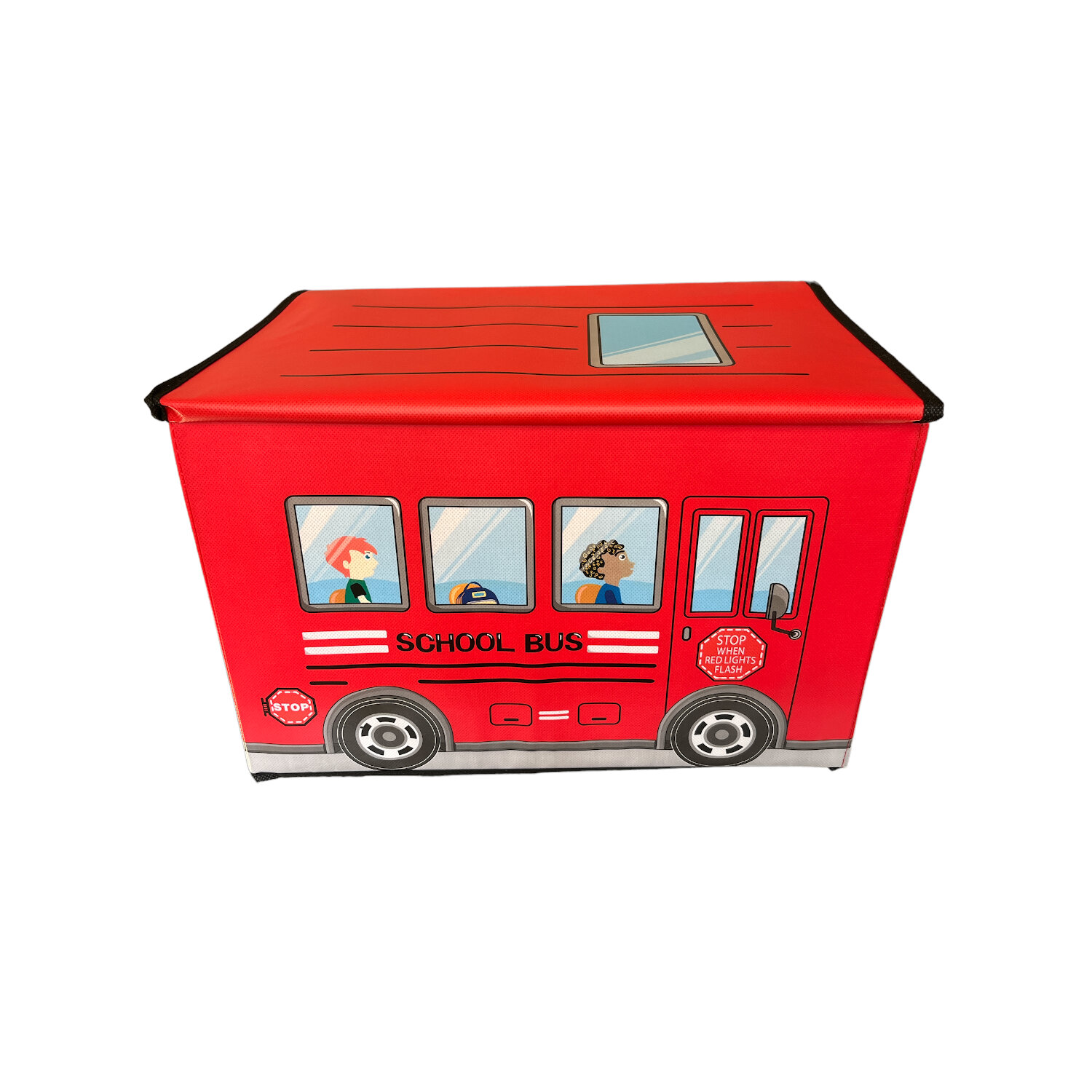 2 Cajas Juguetero Organizador Contenedor Plegable Infantil Para Niños - Rojo.