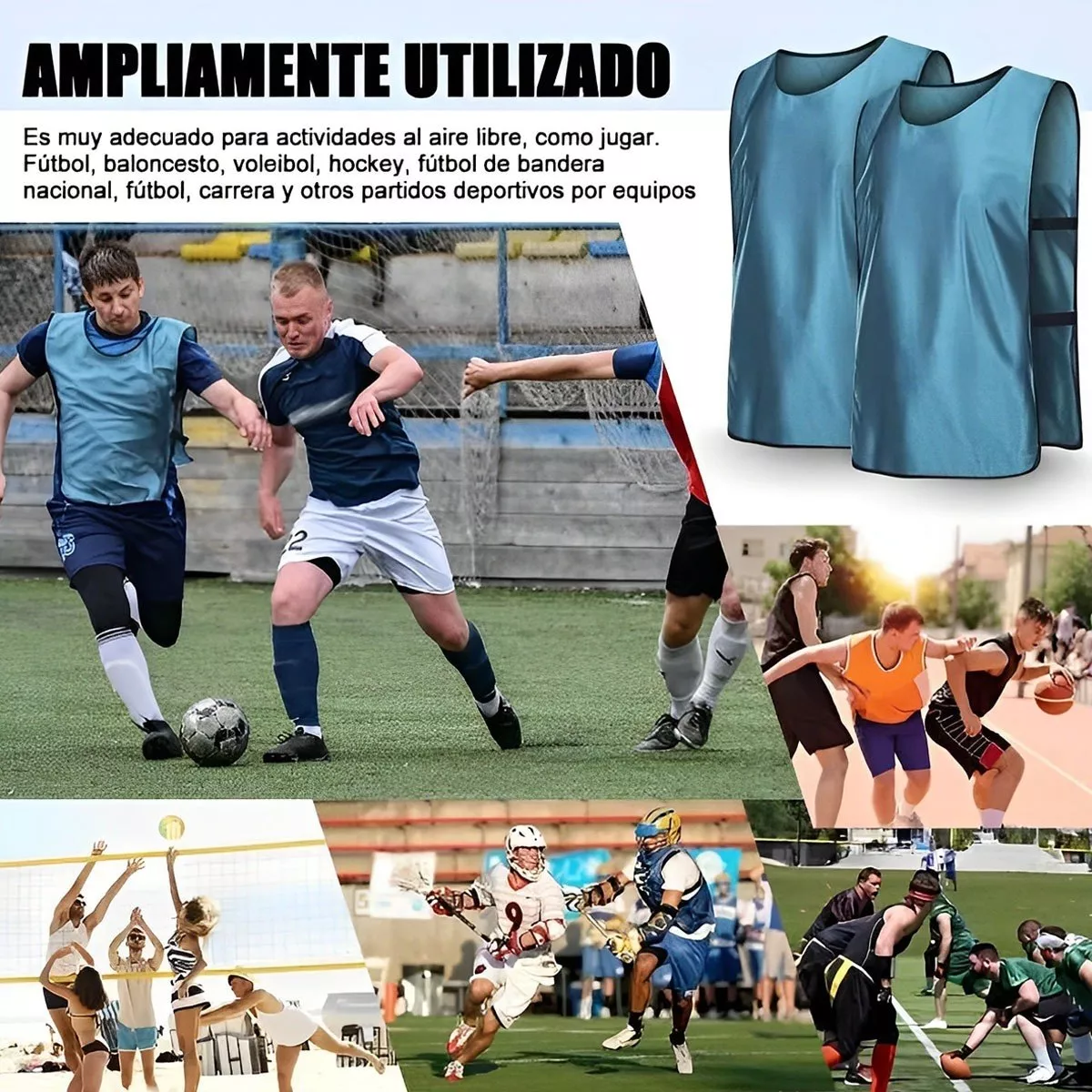 10pz Casacas Chaleco Entrenamiento Deportivo Futbol Adultos Verde Deportes.