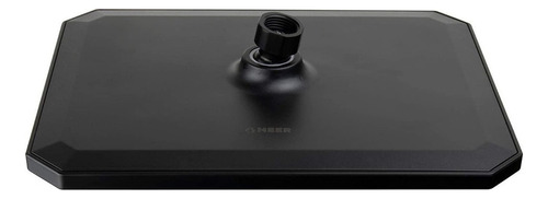 Kit Regadera 26cm Con Teléfono Y Manerales En Negro Mate.