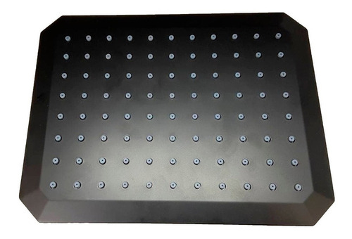 Kit Regadera 26cm Con Teléfono Y Manerales En Negro Mate.