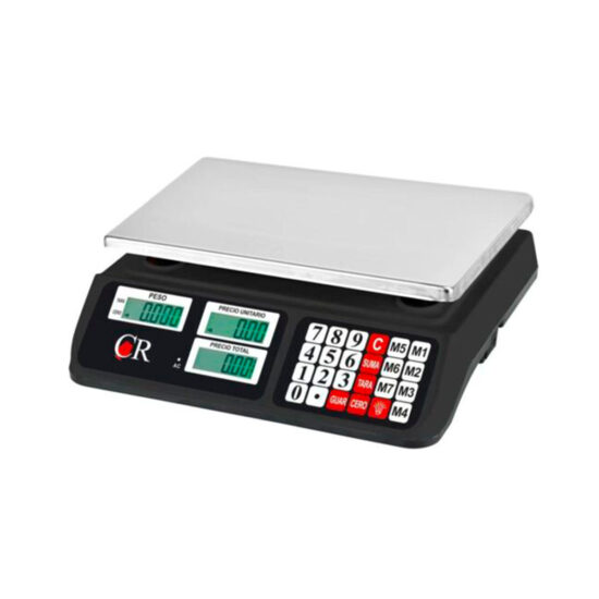Báscula Comercial Digital 40kg Función Tara CR40 Noval.