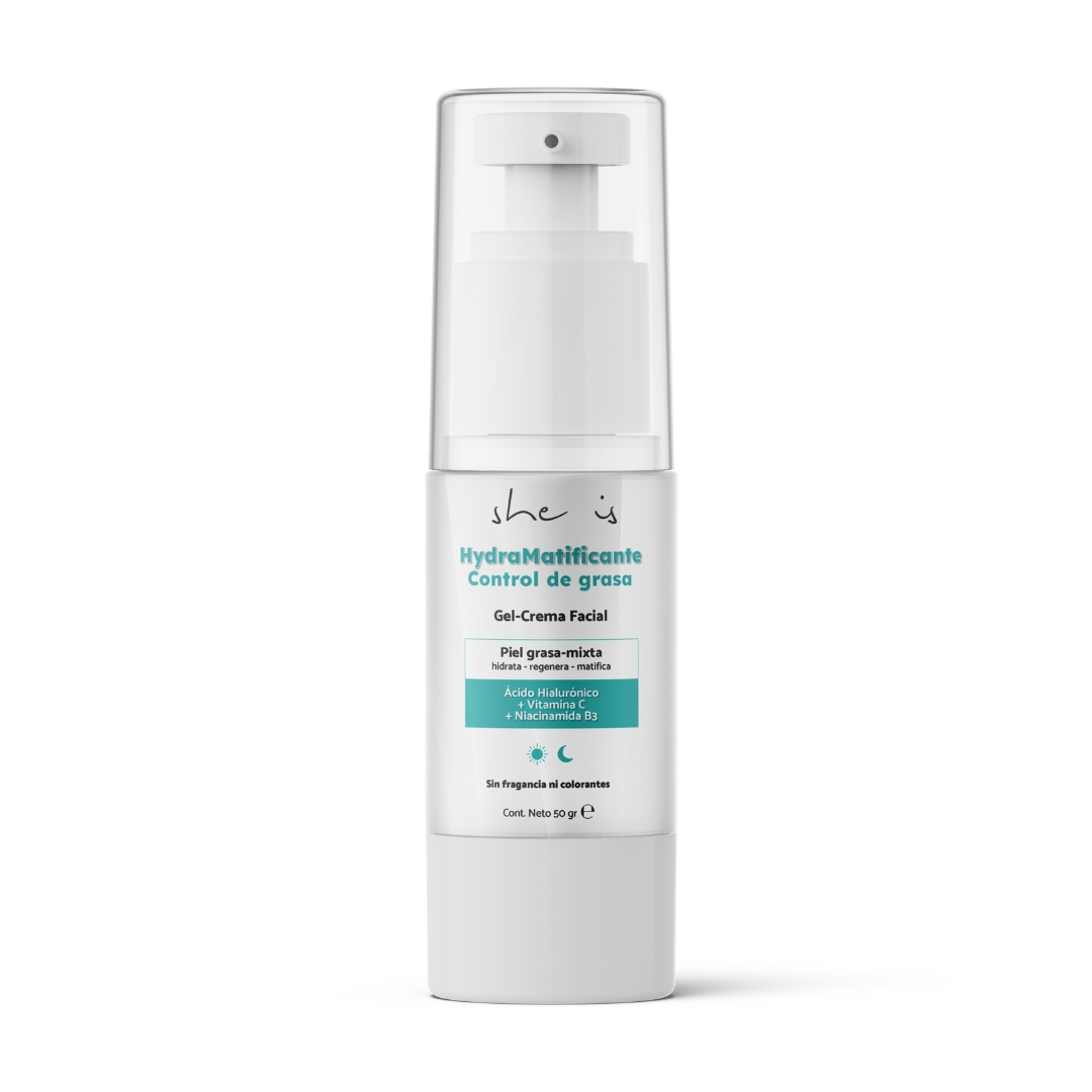 Gel Crema Facial Hydra Matificante She is skincare 50gr.