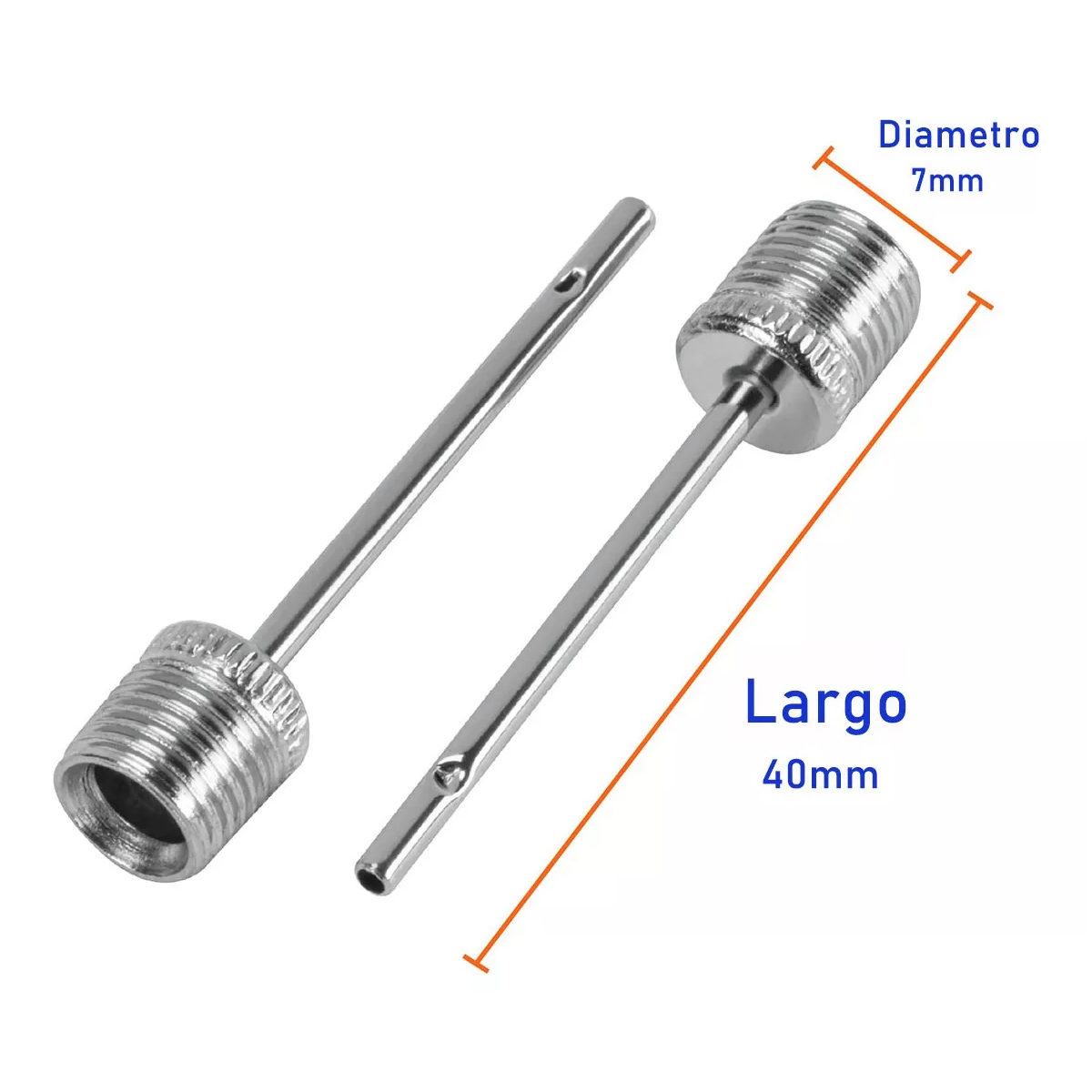 Paquete De 200 Piezas Valvula Cromada Para Inflar Balones.