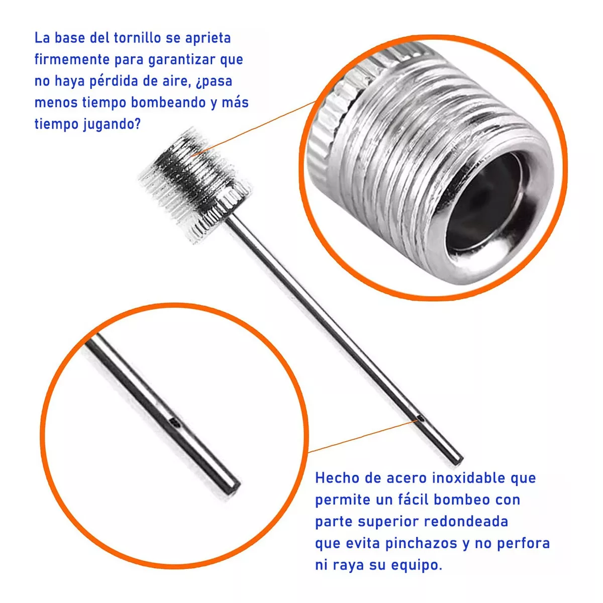 Paquete De 200 Piezas Valvula Cromada Para Inflar Balones.