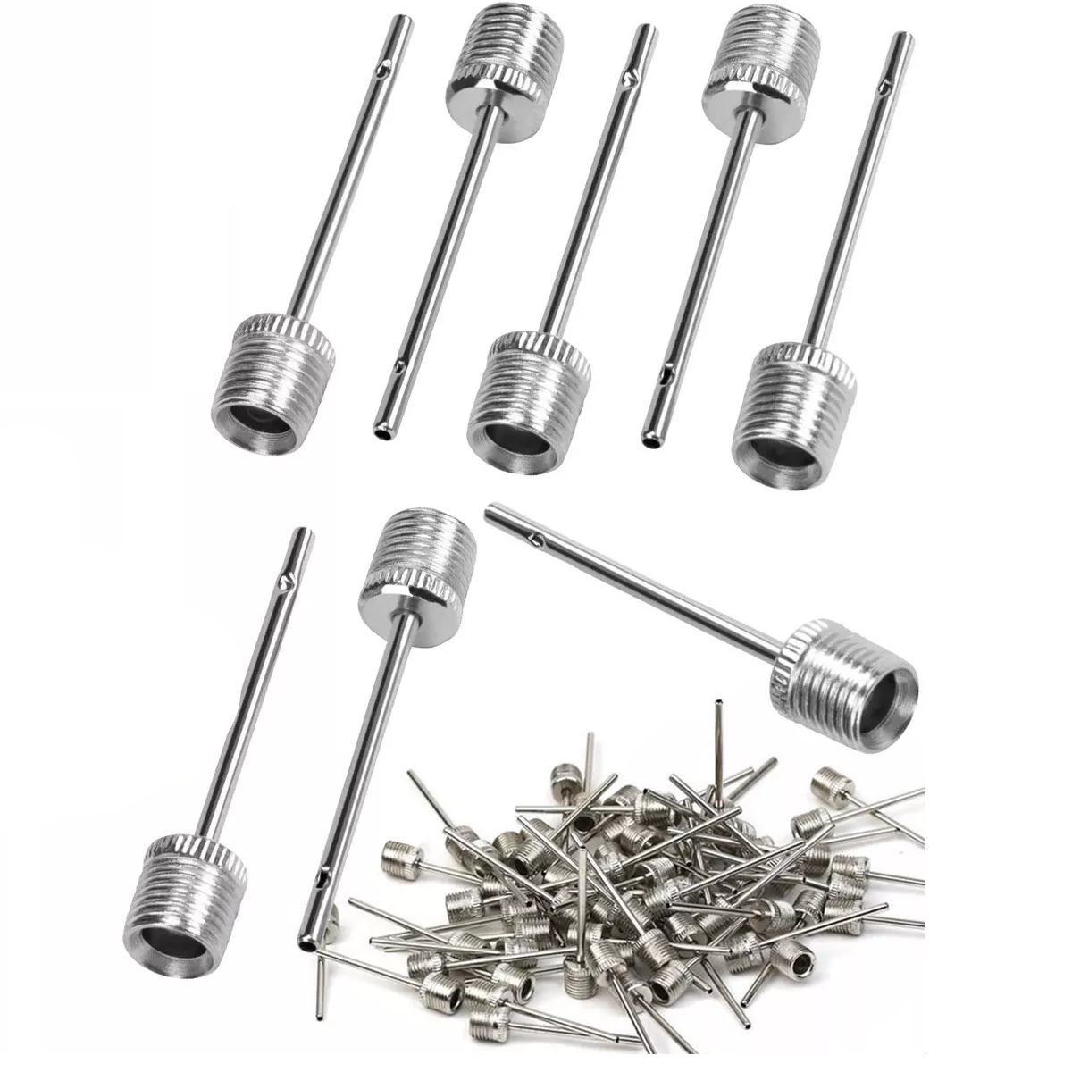 Paquete De 200 Piezas Valvula Cromada Para Inflar Balones.