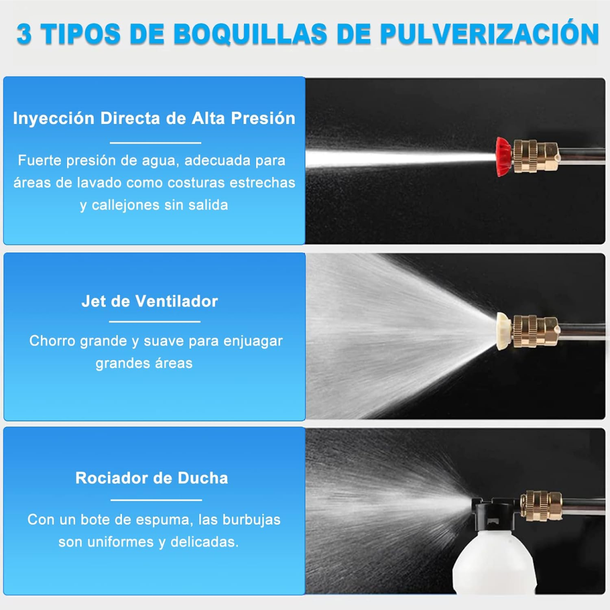 PISTOLA INALÁMBRICA HIDROLAVADORA PORTÁTIL 1500 PSI 48V JC.