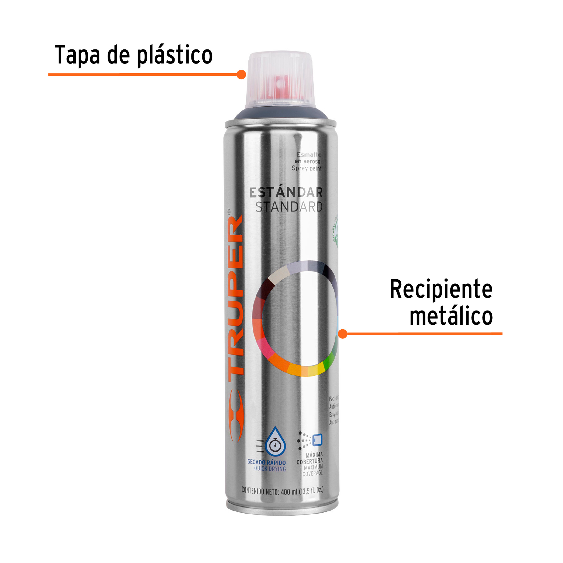 PINTURA EN AEROSOL PRIMARIO GRIS TRUPER19056.