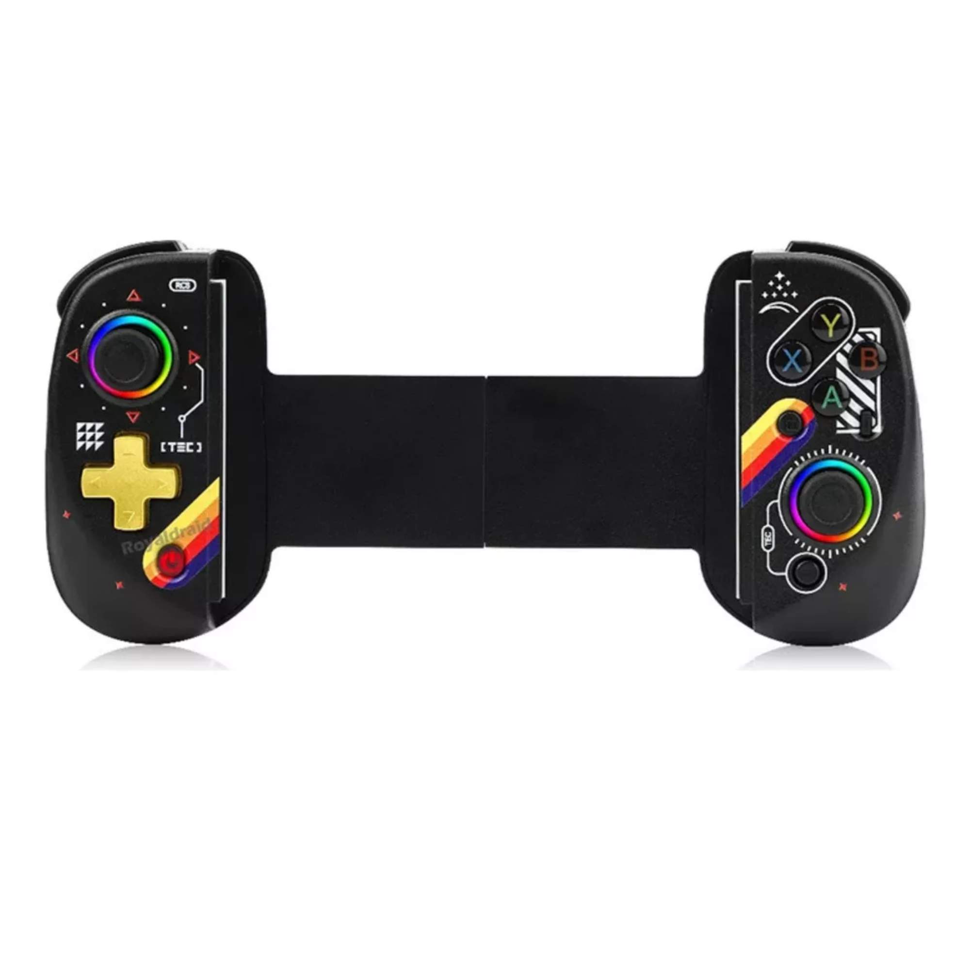 Control Joystick Gamepad Rgb Para iPhone Android Switch Color Negro Starfield