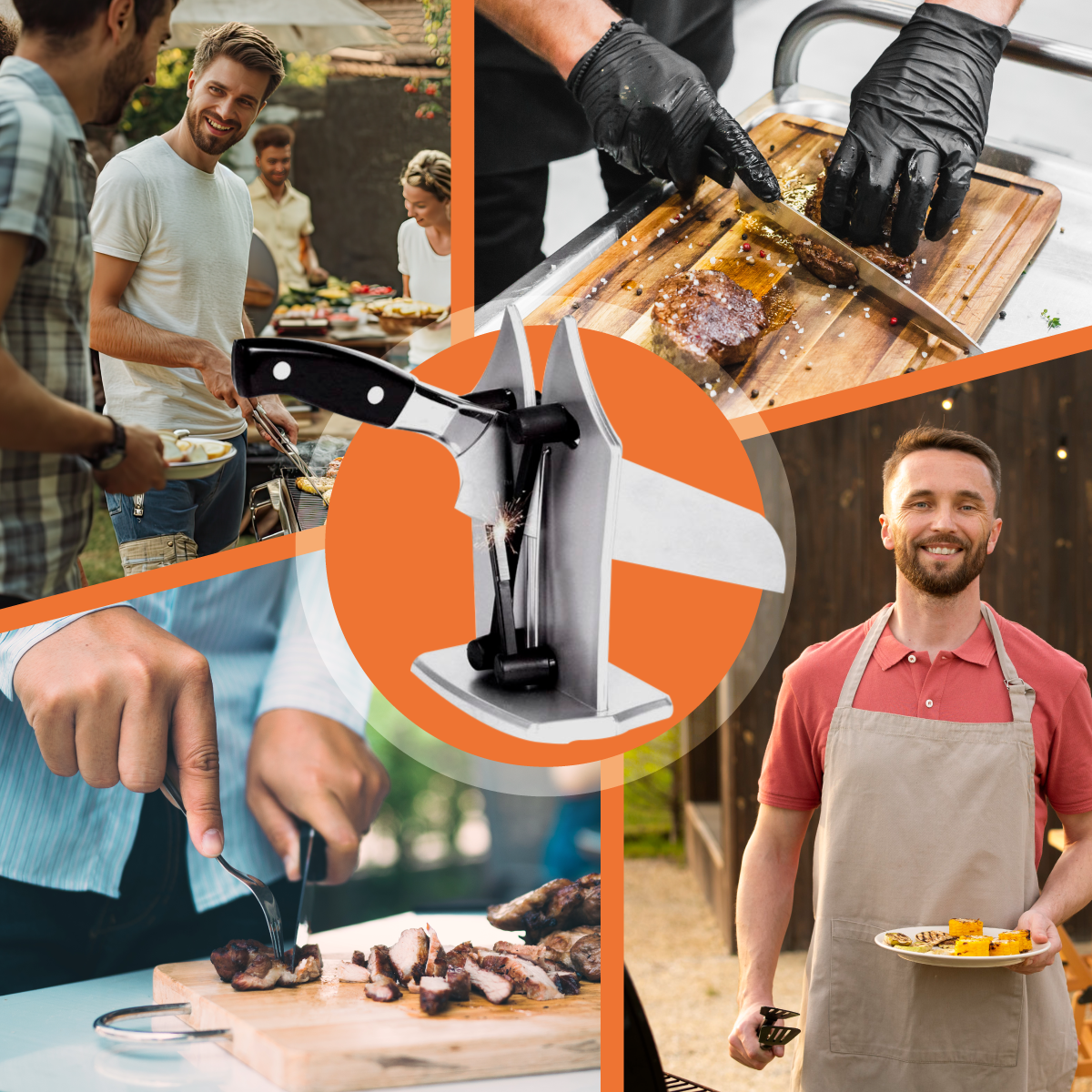 Afilador de Cuchillos Profesional Bavarian Edge Tv Ofertas Manual, Afila, Accesorio de Cocina, Afilador Manual de Cocina para cualquier tipo de Cuchillos