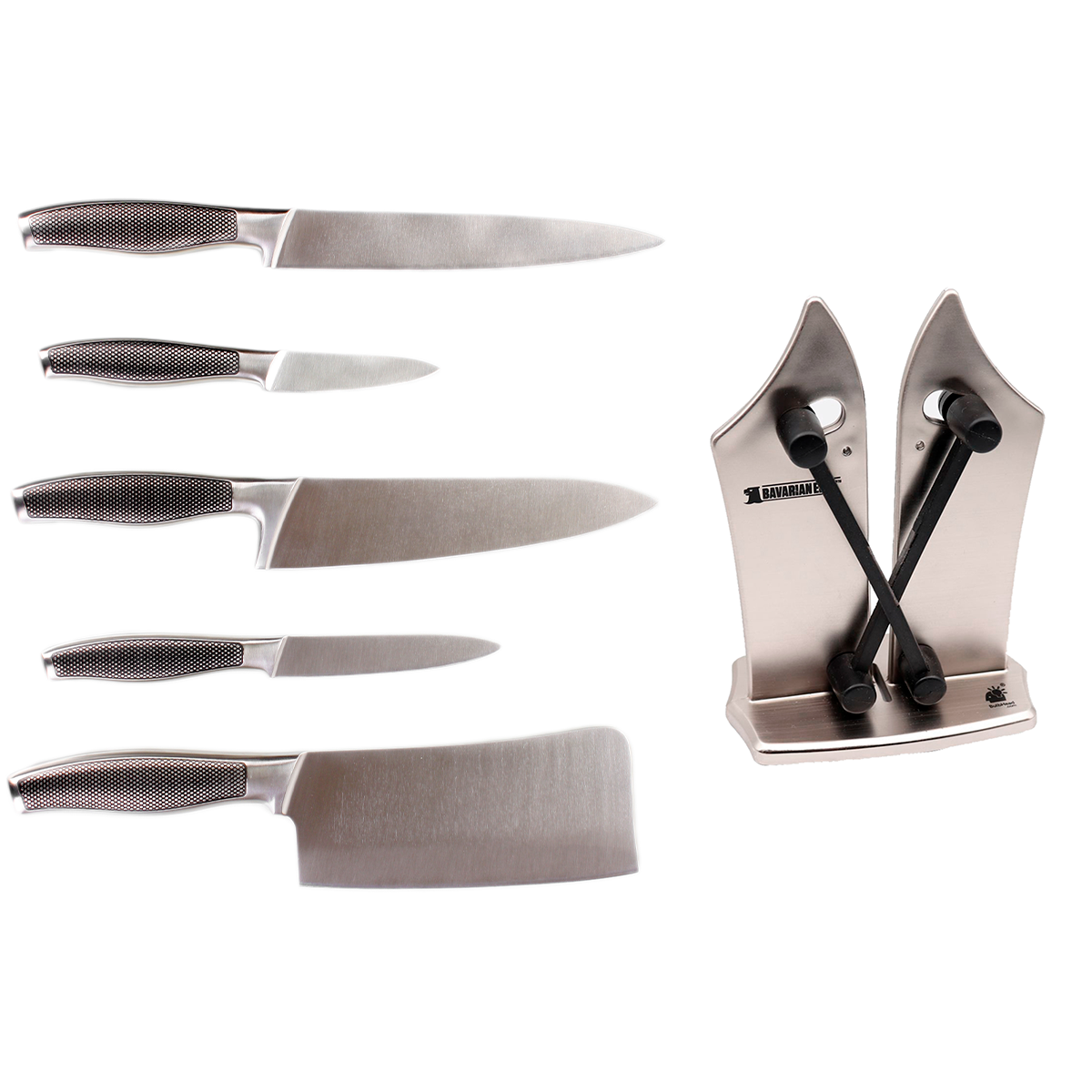 Afilador de Cuchillos Profesional Bavarian Edge Tv Ofertas Manual, Afila, Accesorio de Cocina, Afilador Manual de Cocina para cualquier tipo de Cuchillos