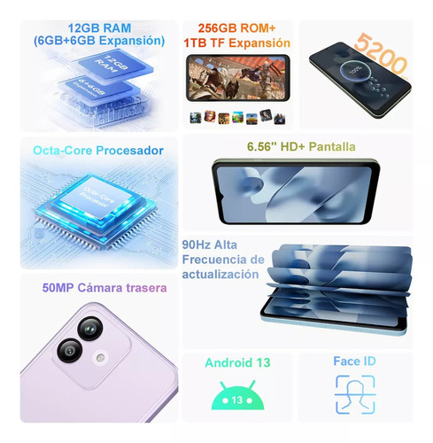 Cubot Note 40 Dual SIM 256 GB Azul 6 GB RAM.