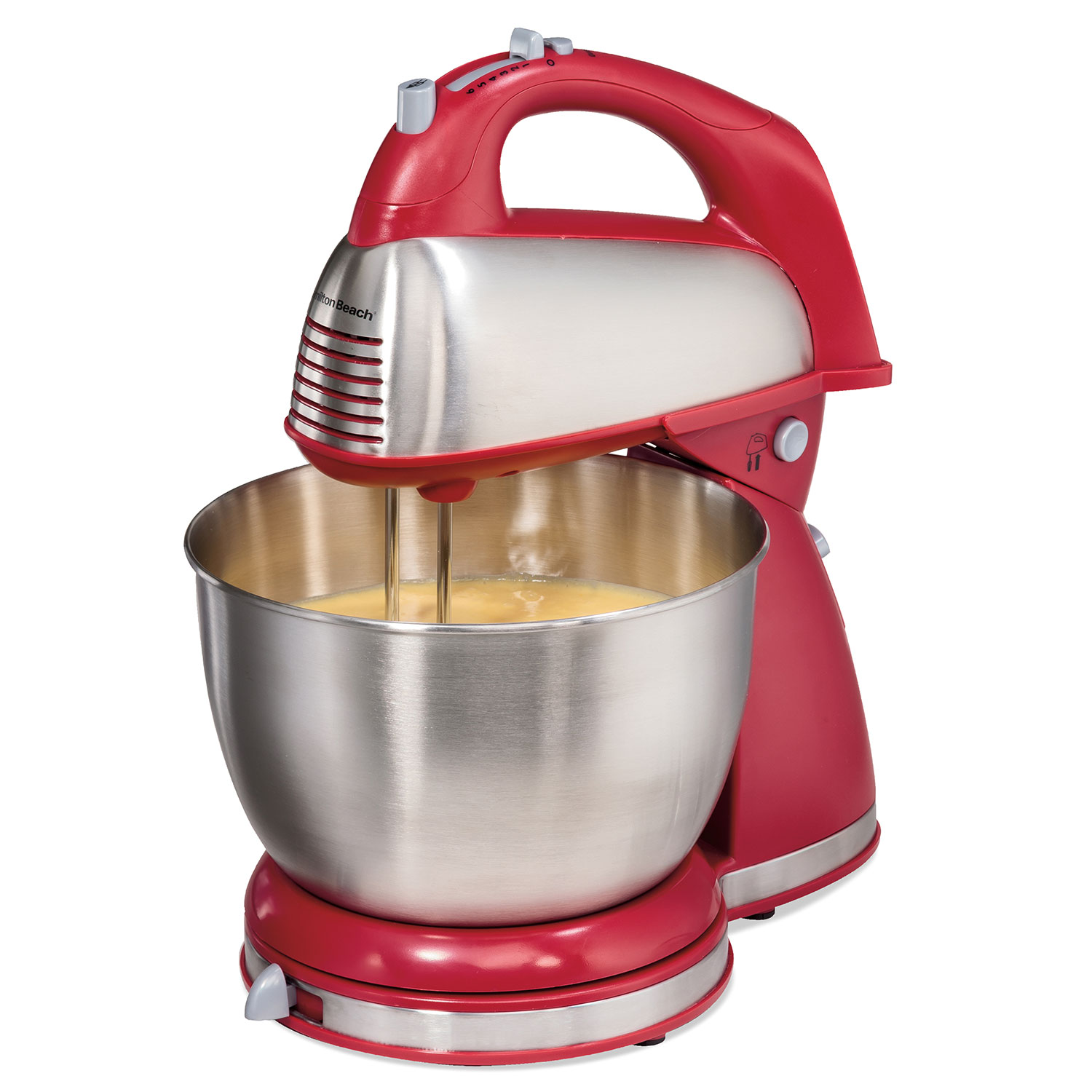 Batidora de Pedestal Hamilton Beach 64654 6 Velocidades Clasica Roja.