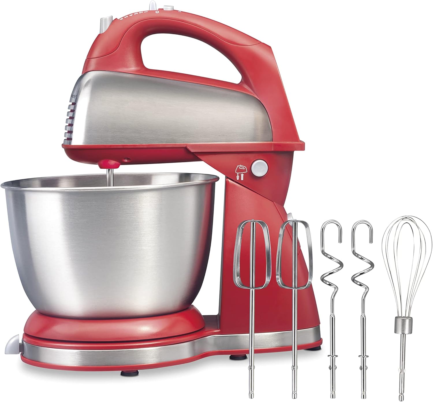 Batidora de Pedestal Hamilton Beach 64654 6 Velocidades Clasica Roja.