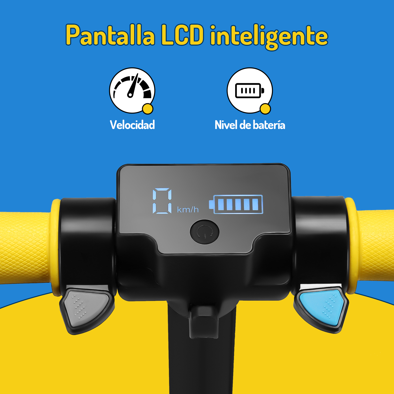 Scooter Eléctrico Infantil Honey Whale E10s Amarillo .