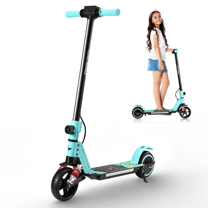 Scooter Eléctrico Infantil Honey Whale E10s Verde.