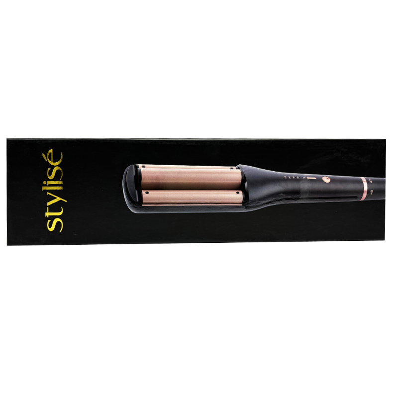 Stylisé Waflera Rizador de Cabello Profesional Negro Rosa Mod. ATC709 .