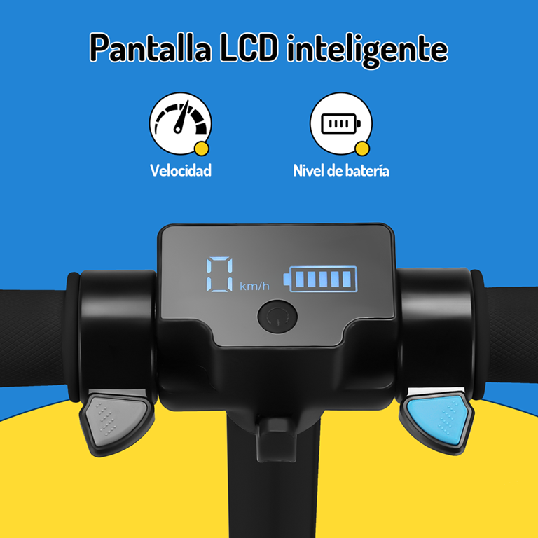 Scooter Eléctrico Infantil Honey Whale E10s Negro .