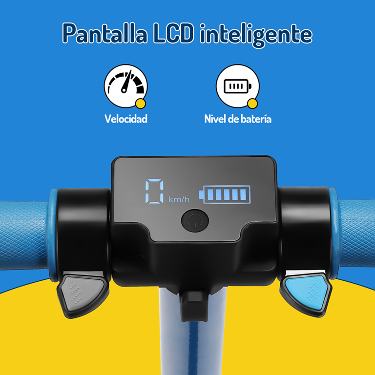 Scooter Eléctrico Infantil Honey Whale E10s Azul.