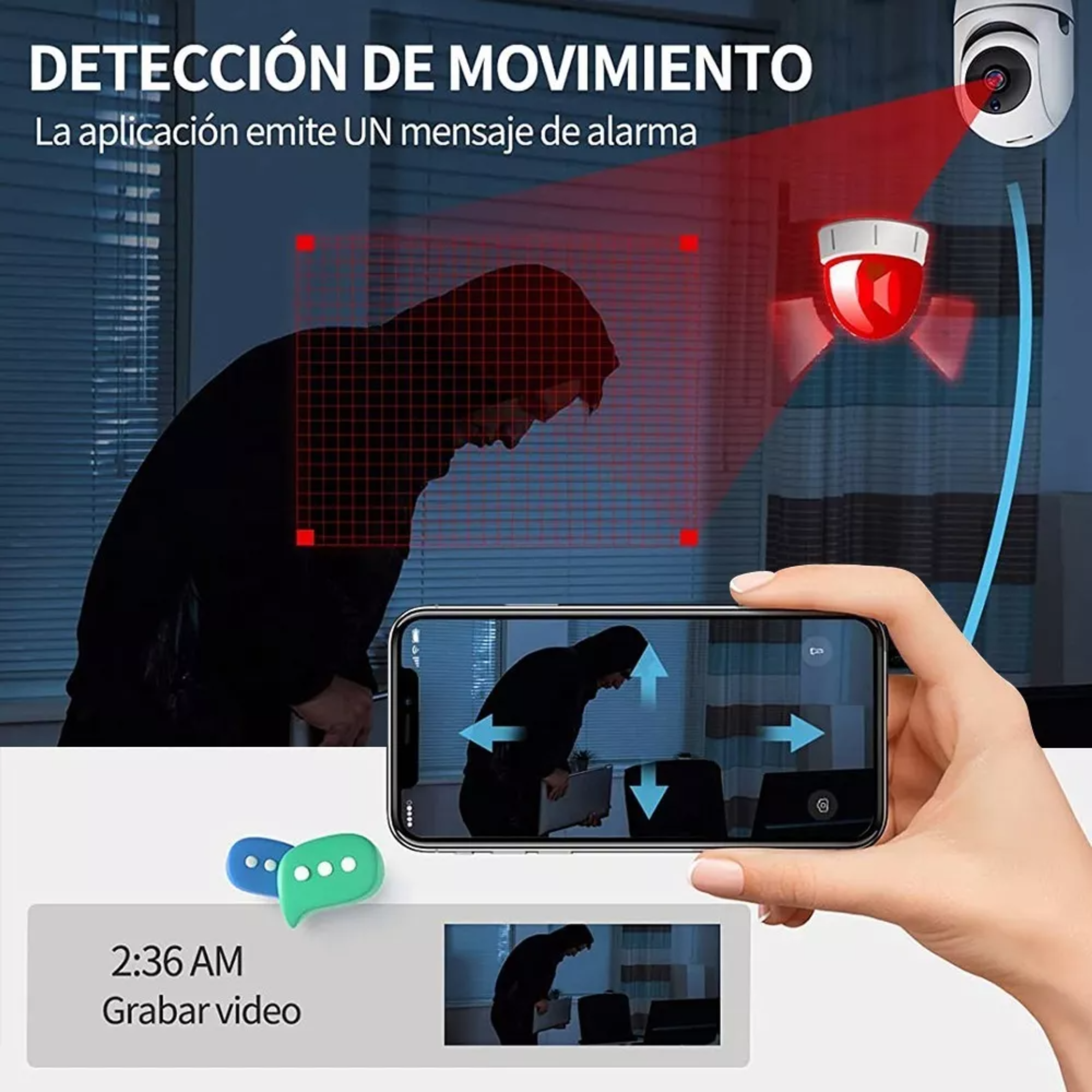 Monitor Para Bebe Camara De Seguridad Y Vigilancia Wifi 1080.