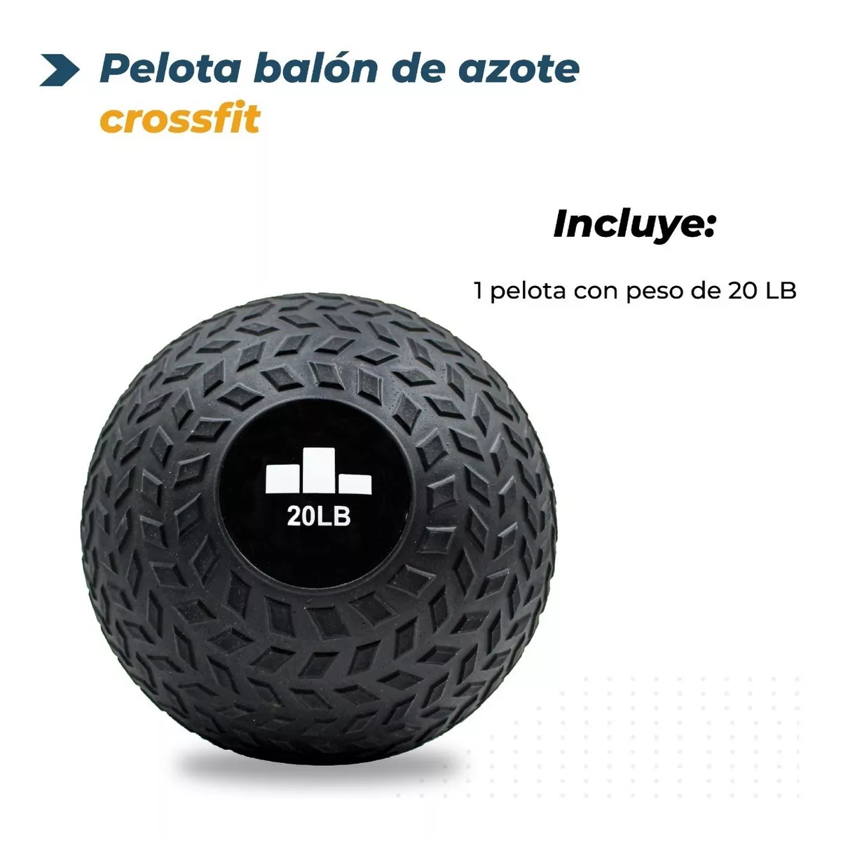 Pelota Balón De Azote Slam Ball Medicinal 20lb 9.07 Kg.