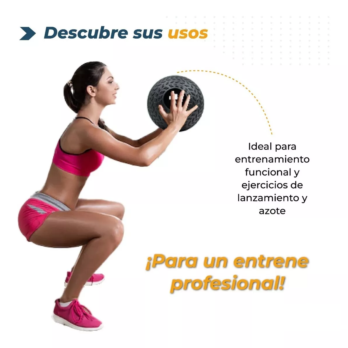 Pelota Balón De Azote Slam Ball Medicinal 20lb 9.07 Kg.