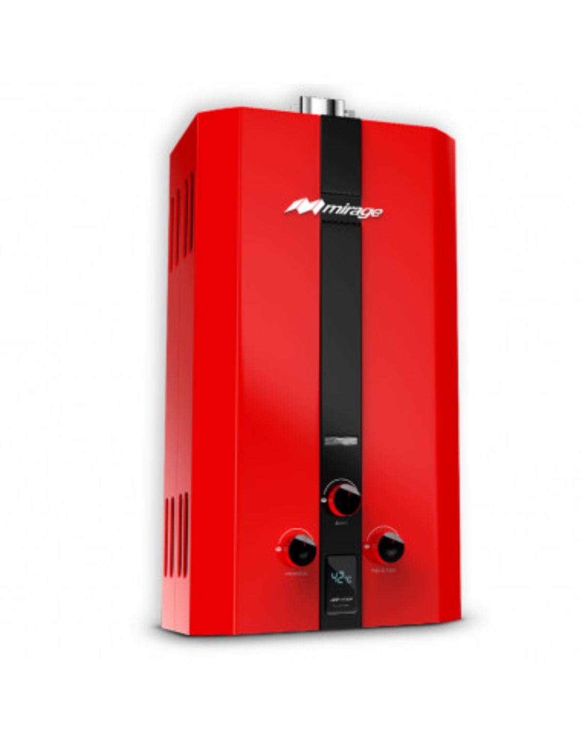 Calentador de Agua Mirage MBF06ZC Flux Gas Natural 1 Servicio Rojo 2 Años Garantía C/Fábrica ENDY5