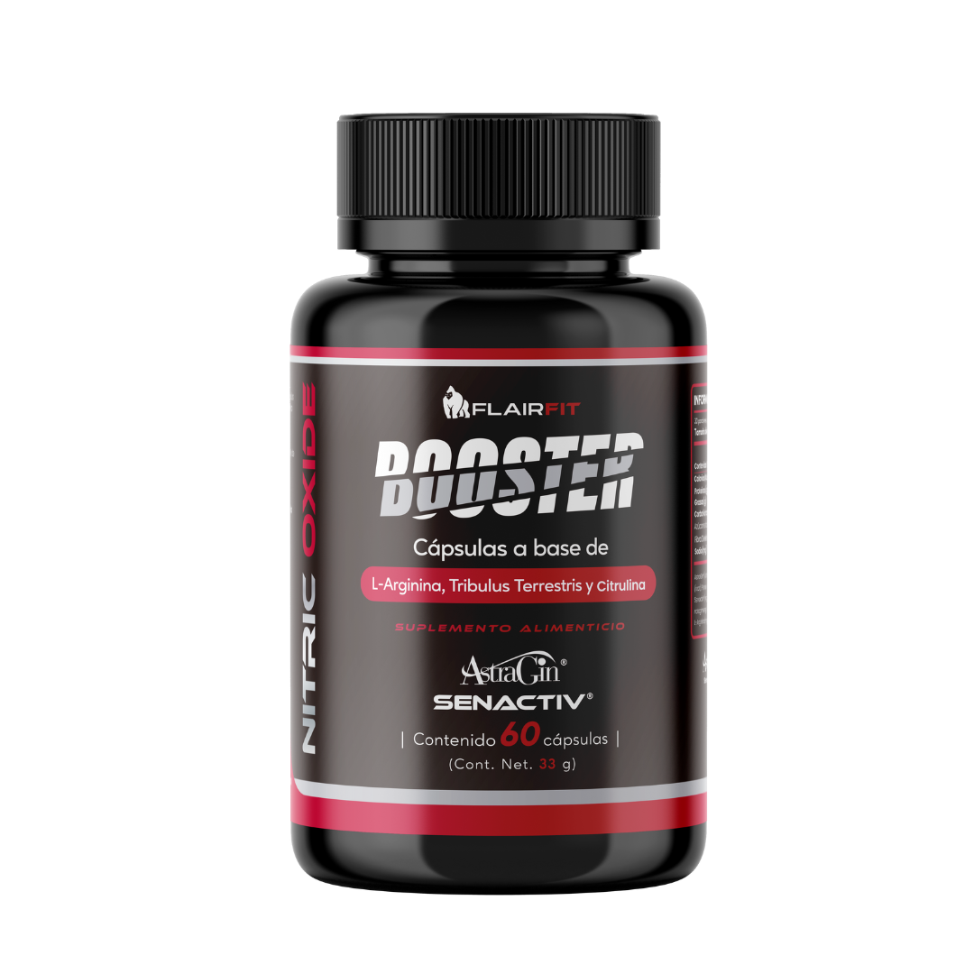 Suplemento En Cápsulas Flairfit Oxide Nitric Booster, Formulación Premium L- Arginina, Ginseng, Pote 60 Cápsulas